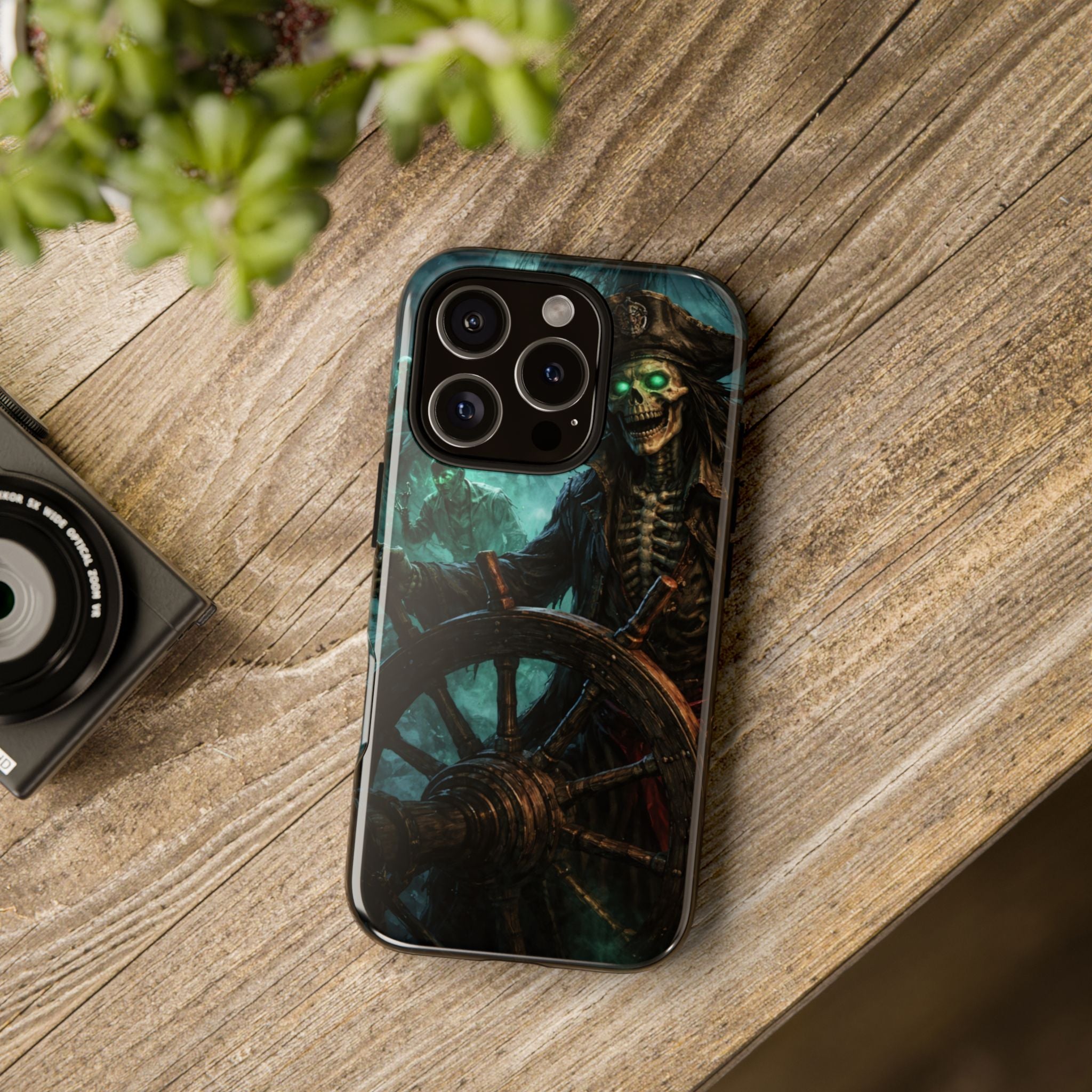 Pirate Skeleton Phone Case — Haunted Ship Captain iPhone Cover