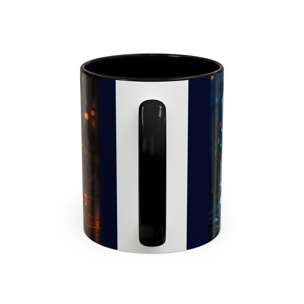 Coffee Mug — Neon Sign “May Contain Whiskey” Accent Mug (11/15 oz)