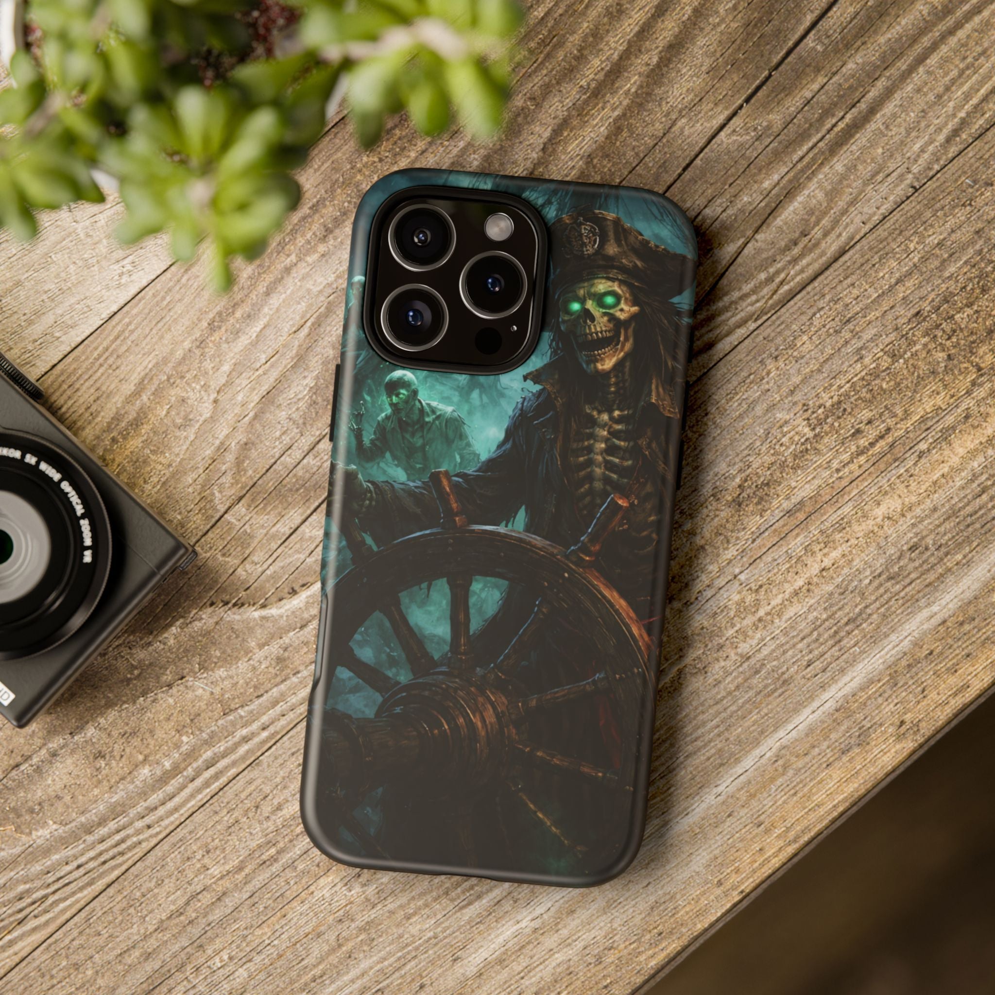 Pirate Skeleton Phone Case — Haunted Ship Captain iPhone Cover