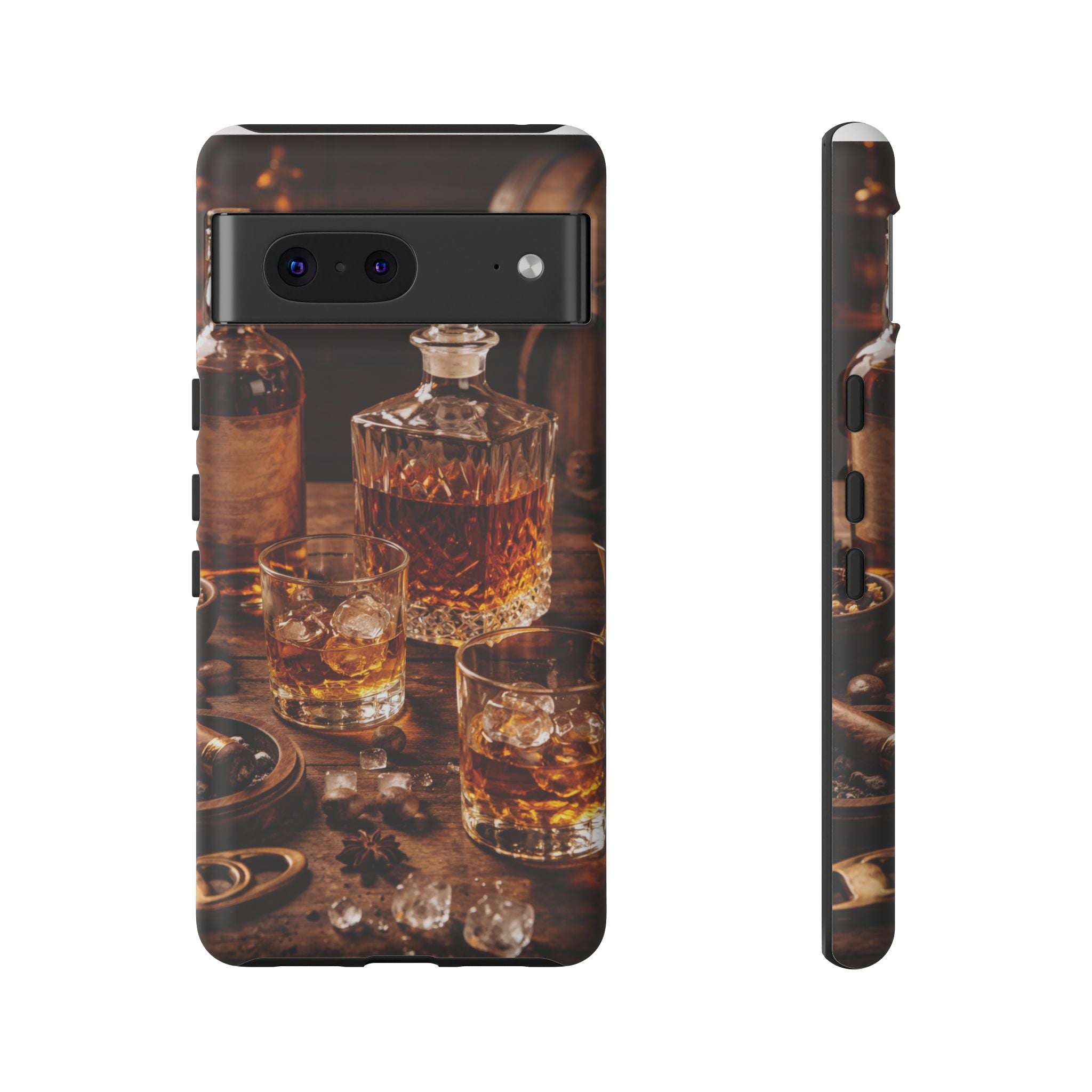 Whiskey Decanter Phone Case — Vintage Bar Spirits Protective Tough Case