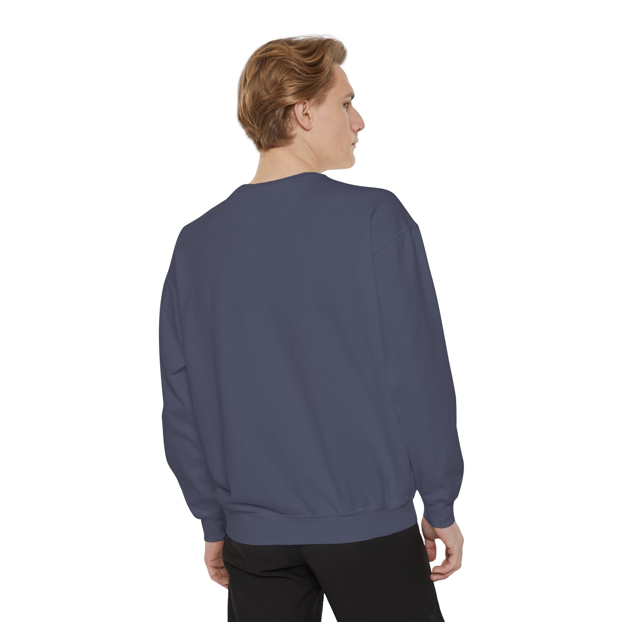 Dragon Night Sweatshirt — Mystical Purple Dragon Over Moonlit Village