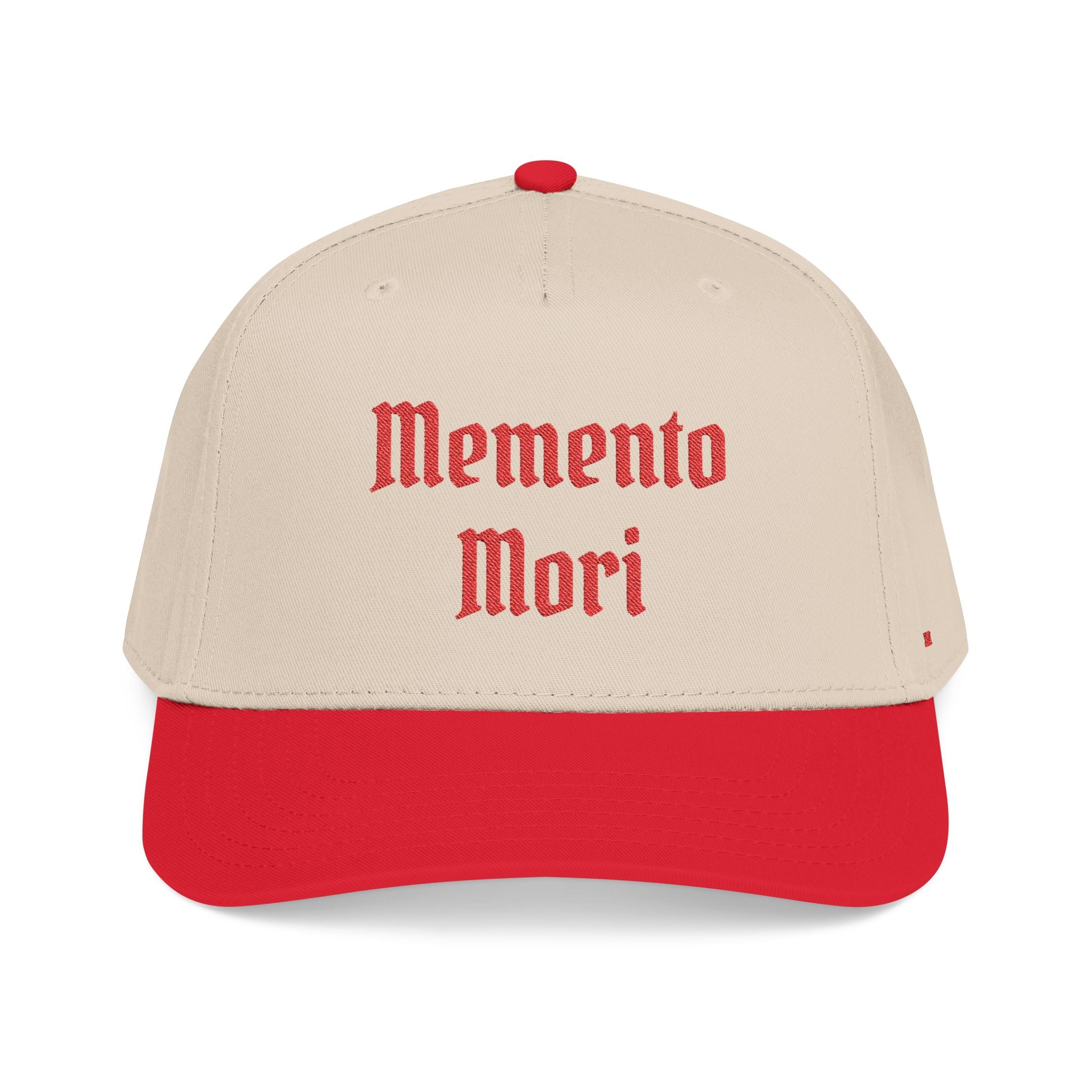 Mid Profile "Memento Mori" Embroidered Baseball Cap