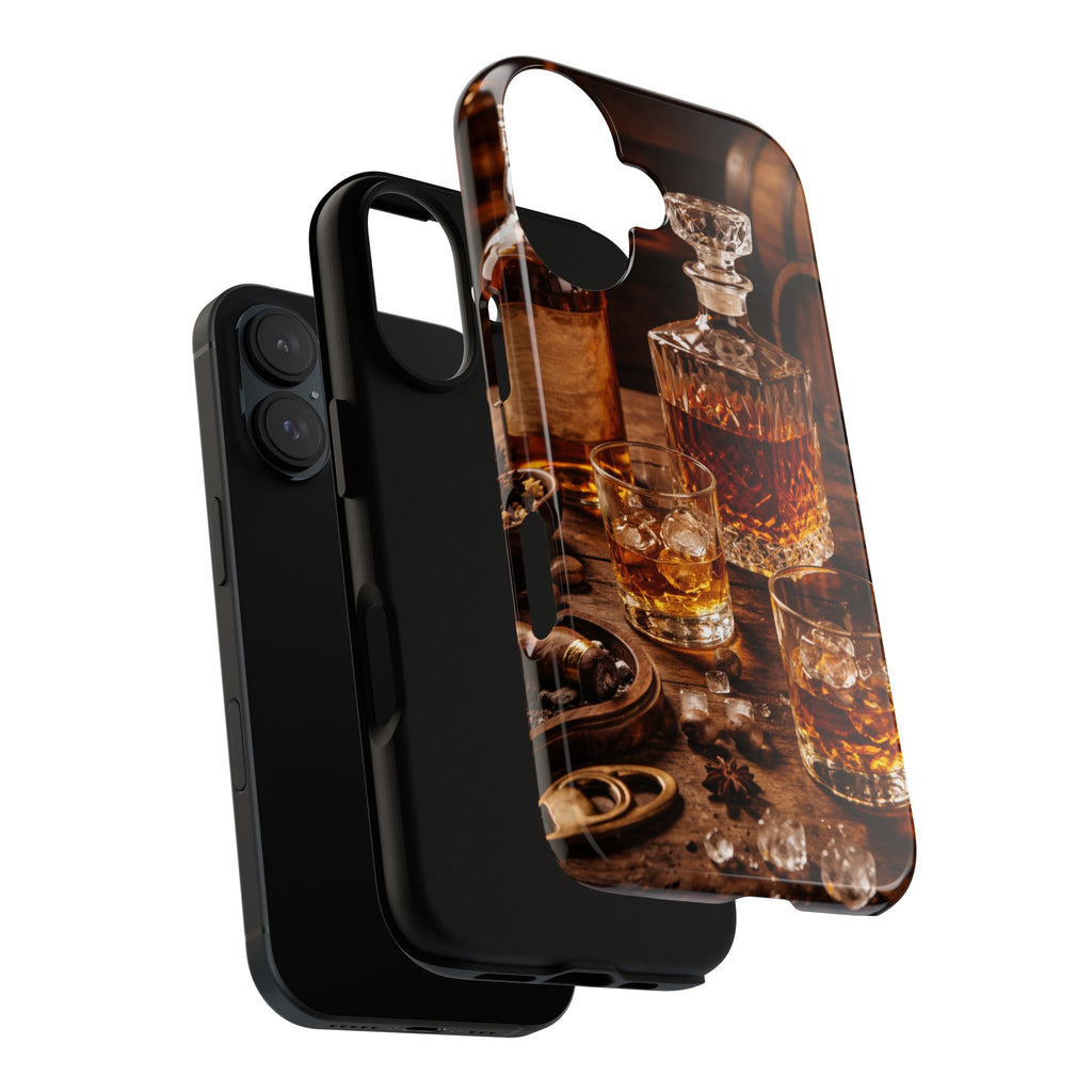 Whiskey Decanter Phone Case — Vintage Bar Spirits Protective Tough Case