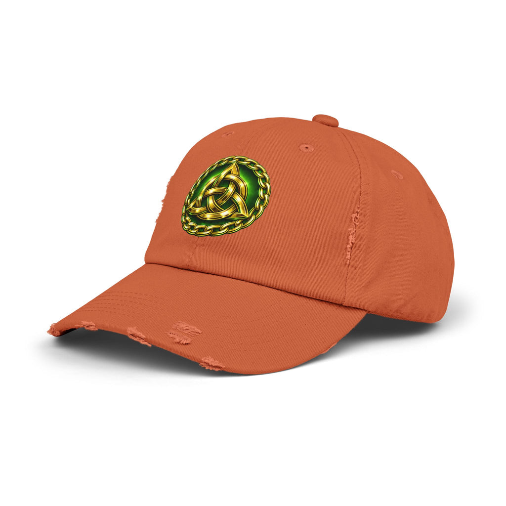 Celtic Triquerta - Trinity Knot Distressed Cap