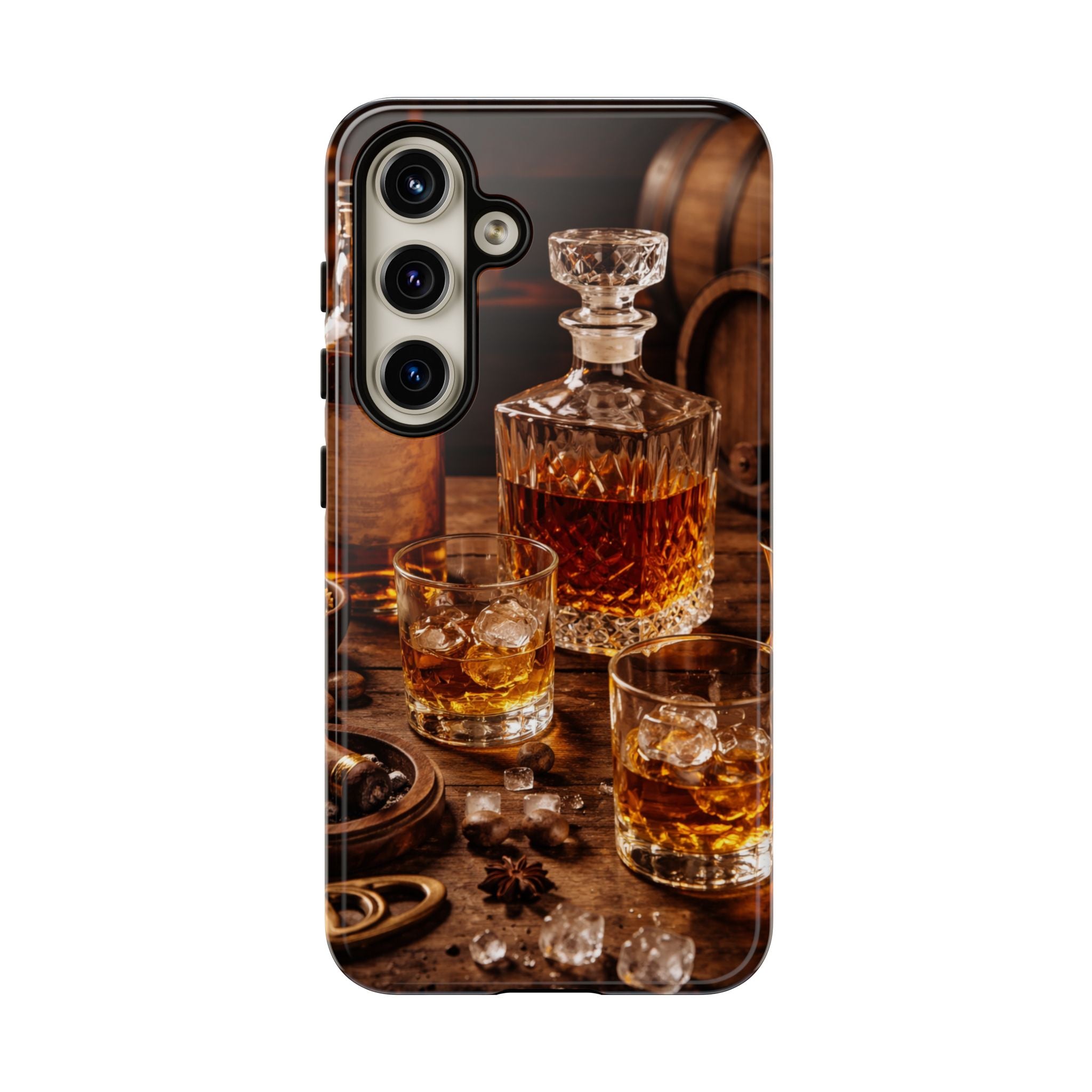 Whiskey Decanter Phone Case — Vintage Bar Spirits Protective Tough Case