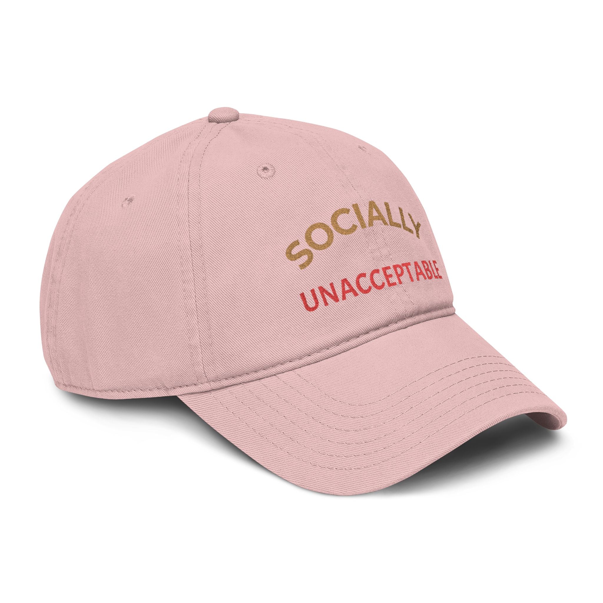 Socially Unacceptable Embroidered Baseball Cap
