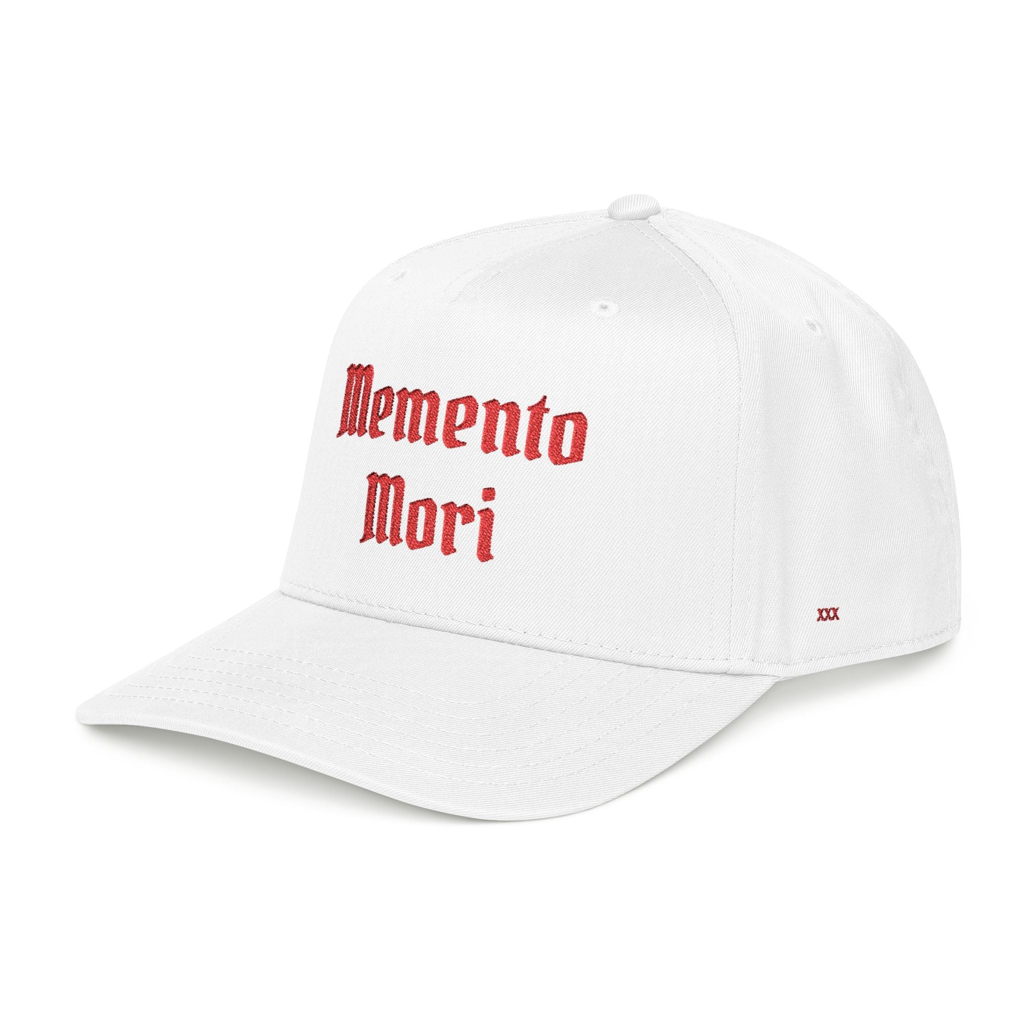Mid Profile "Memento Mori" Embroidered Baseball Cap