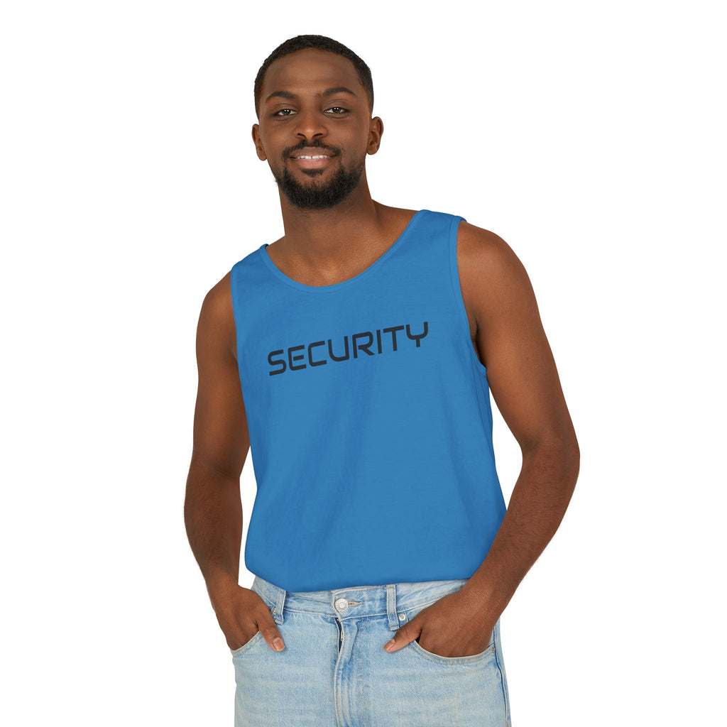 SECURITY Graphic Tank Top — Bold 'SECURITY' Streetwear Muscle Tee