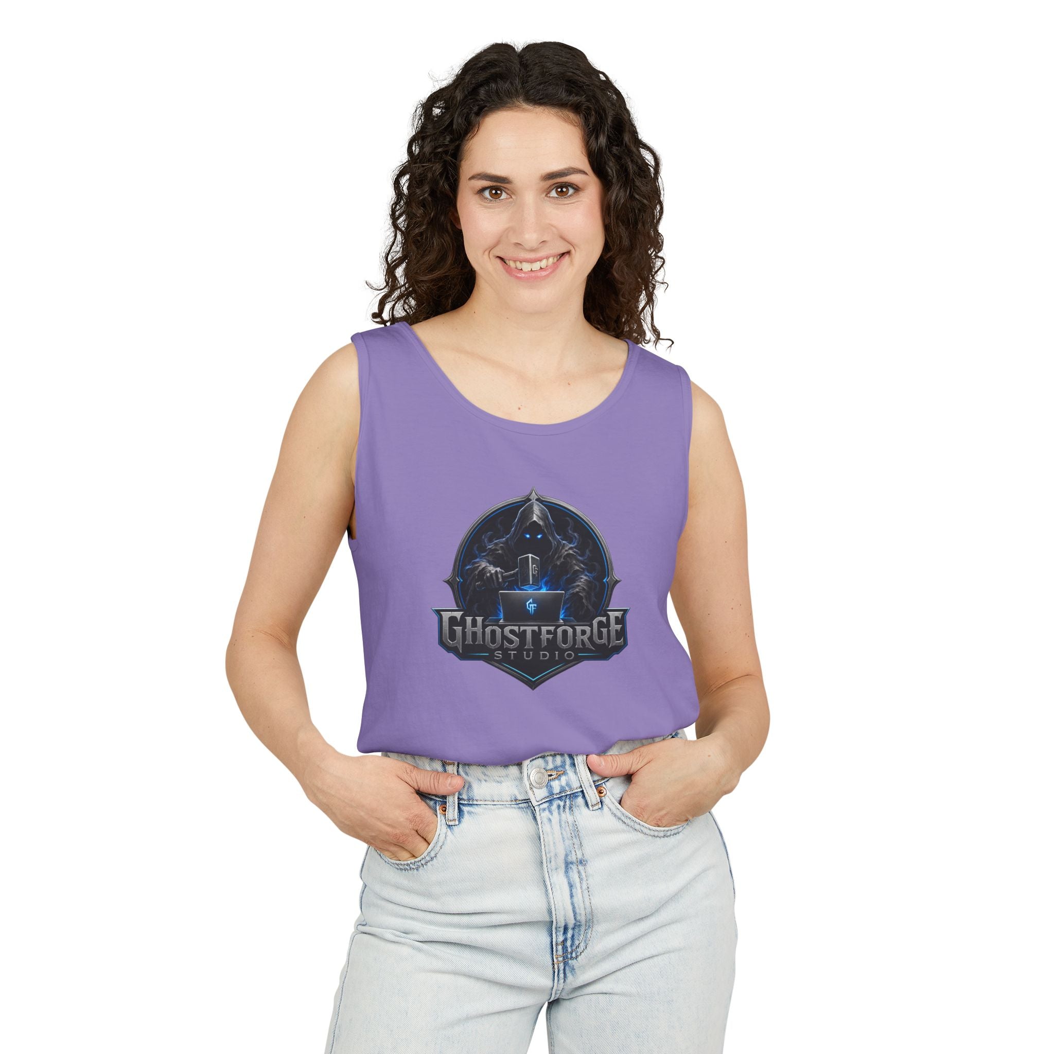 GhostForge Emblem Tank Top — Shop Logo Muscle Tee