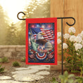 Patriotic Eagle Garden Flag — American Flag, Statue of Liberty & Capitol Yard Banner