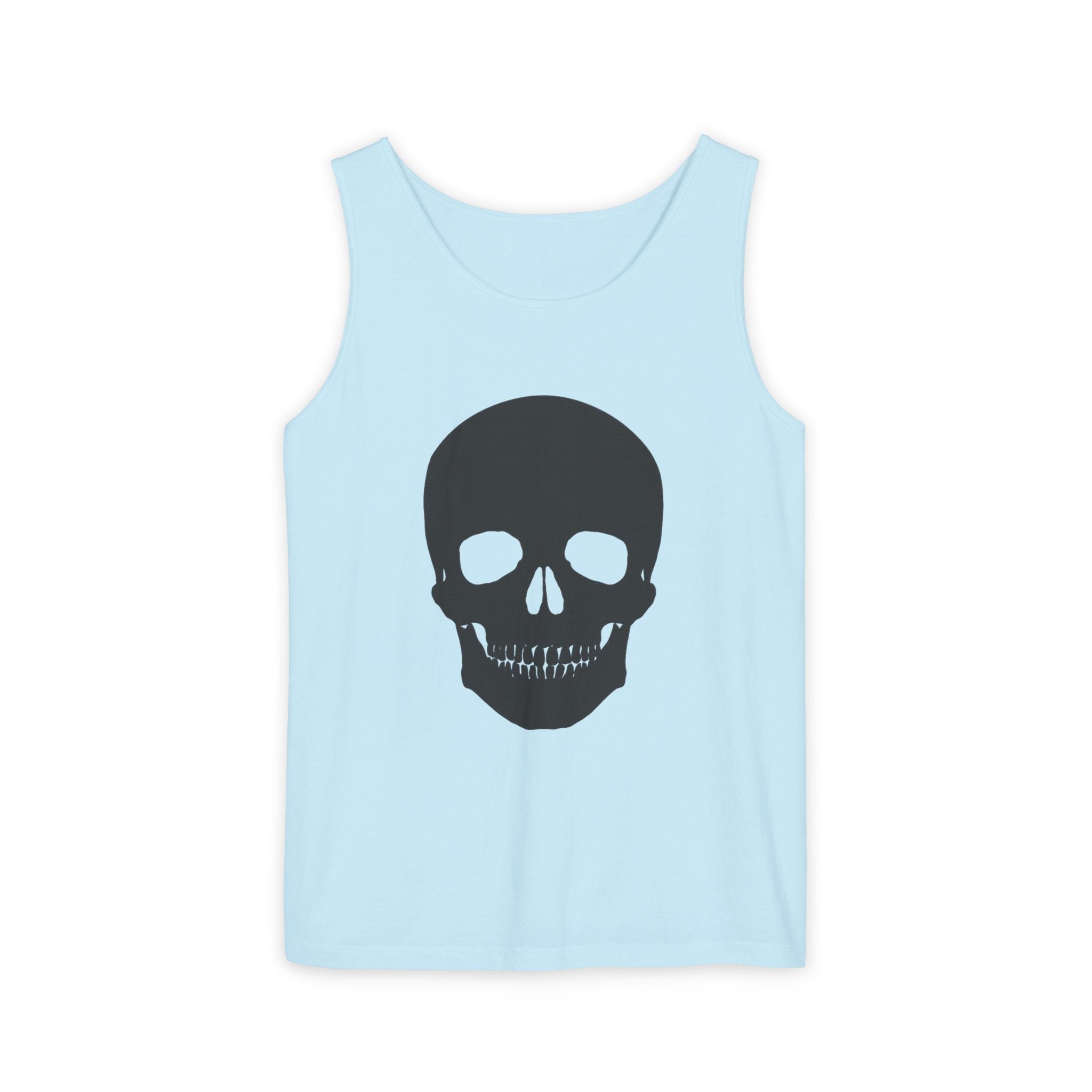 Skull Graphic Tank Top — Bold Black Skull Summer Vest