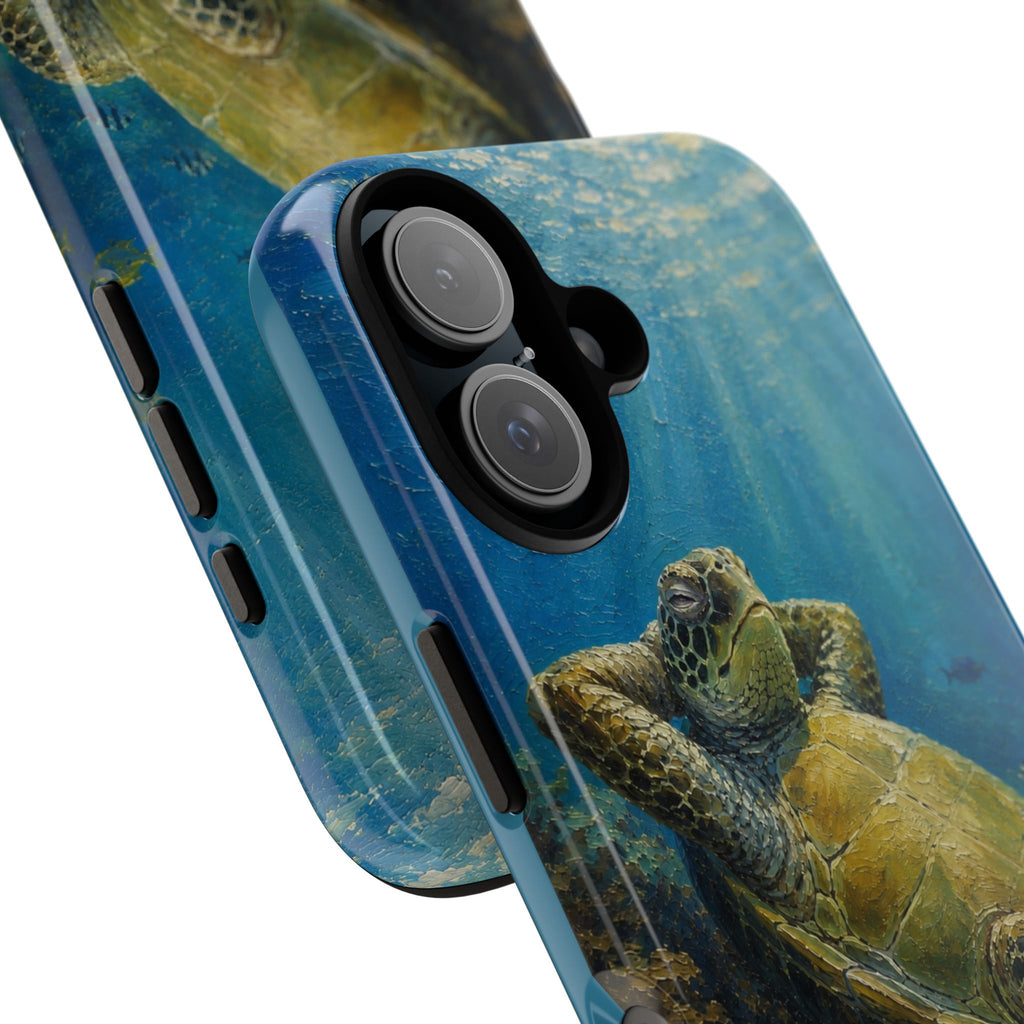 Sea Turtle Relaxation Phone Case — Ocean Underwater Art Protective Tough Case
