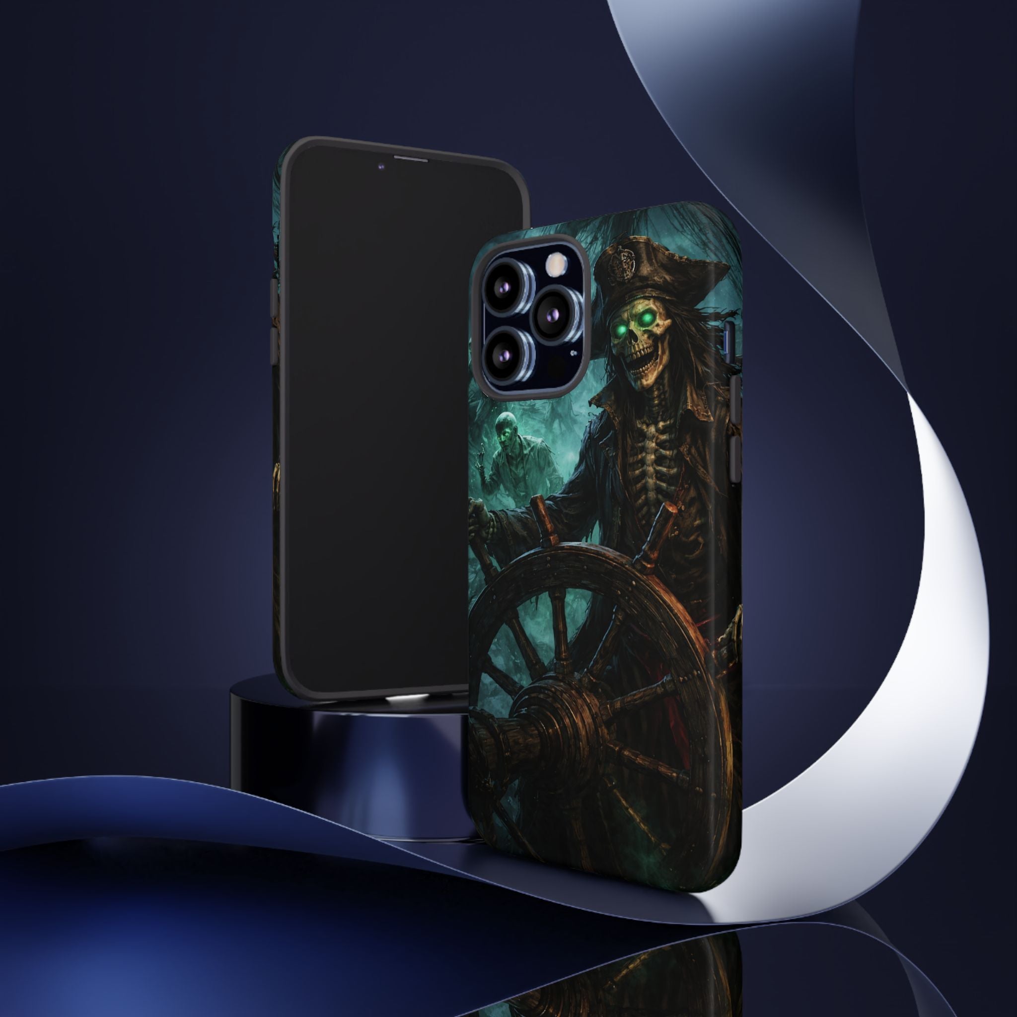 Pirate Skeleton Phone Case — Haunted Ship Captain iPhone Cover