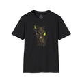 Druid Necromancer T‑Shirt — Green Flame Forest Shaman Graphic Tee