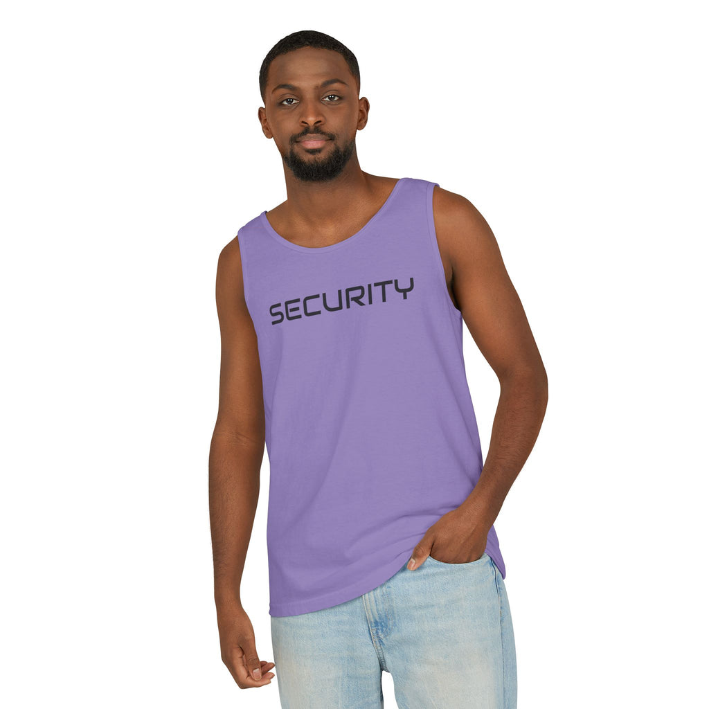 SECURITY Graphic Tank Top — Bold 'SECURITY' Streetwear Muscle Tee