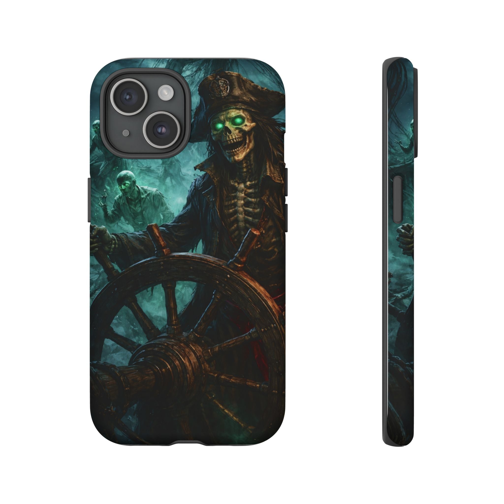 Pirate Skeleton Phone Case — Haunted Ship Captain iPhone Cover