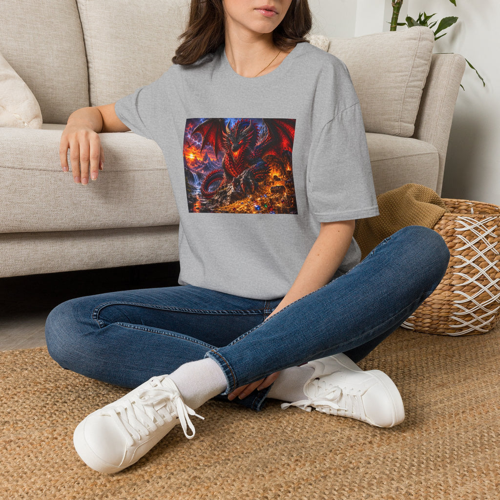 Dragon Guard T-Shirt — Epic Red Dragon Fantasy Art Tee