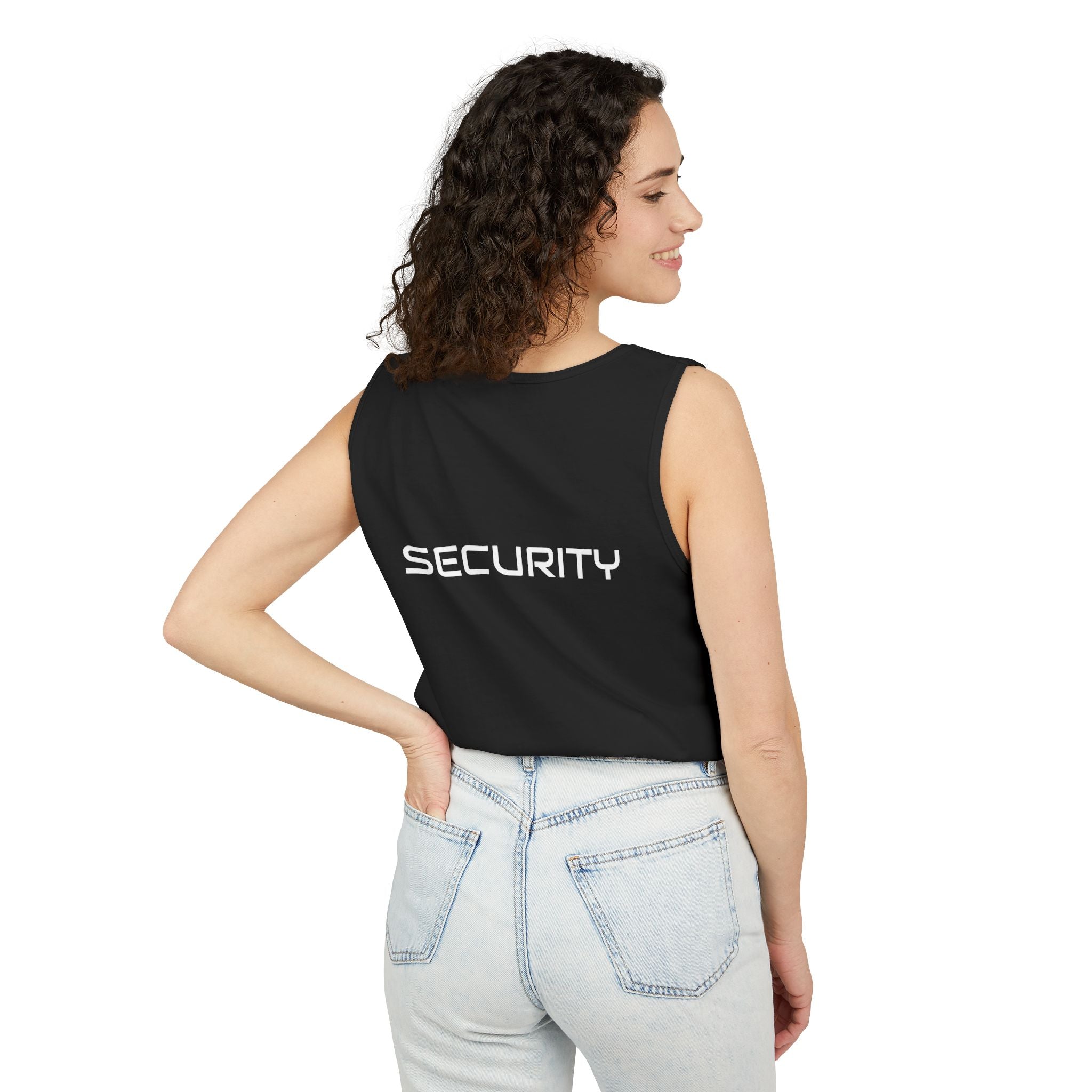 SECURITY Graphic Tank Top — Bold 'SECURITY' Streetwear Muscle Tee