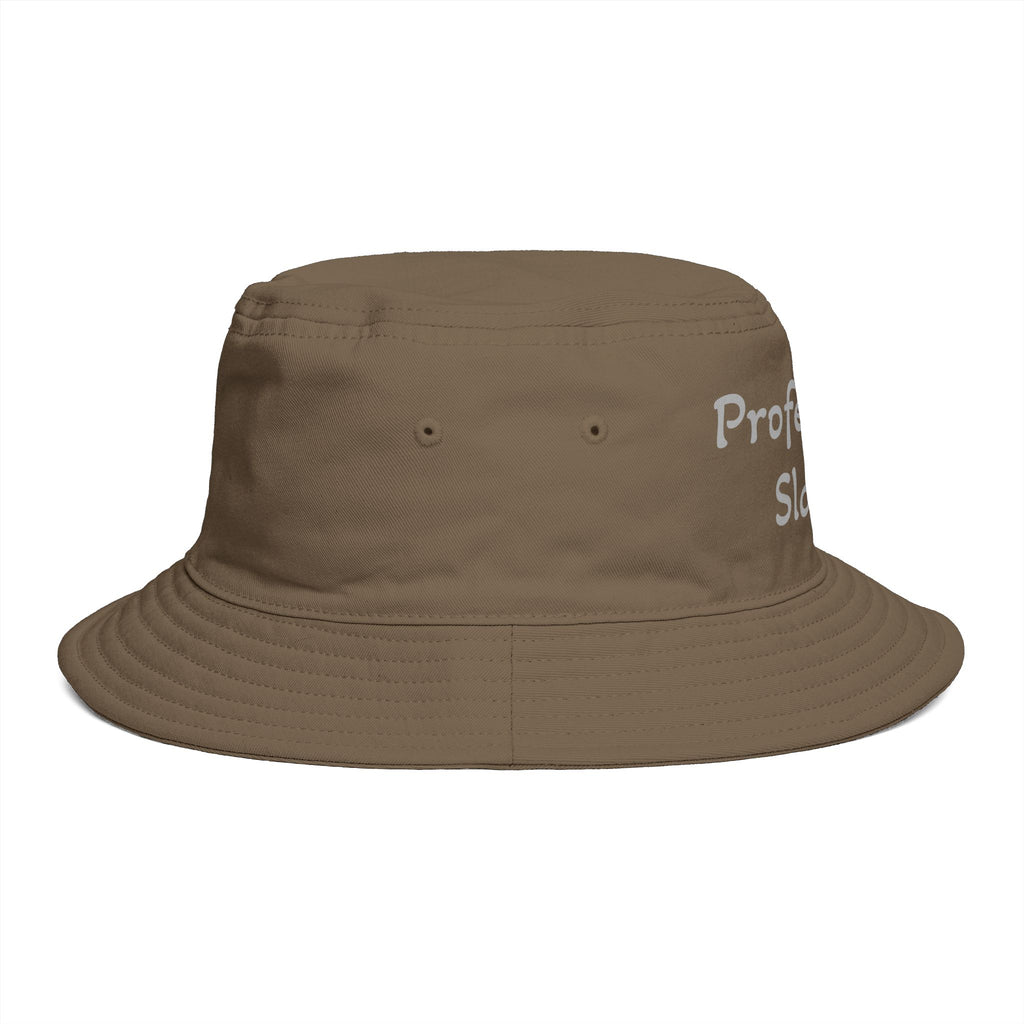 Professional Slacker Bucket Hat — Funny Casual Brim Hat for Laid-Back Style