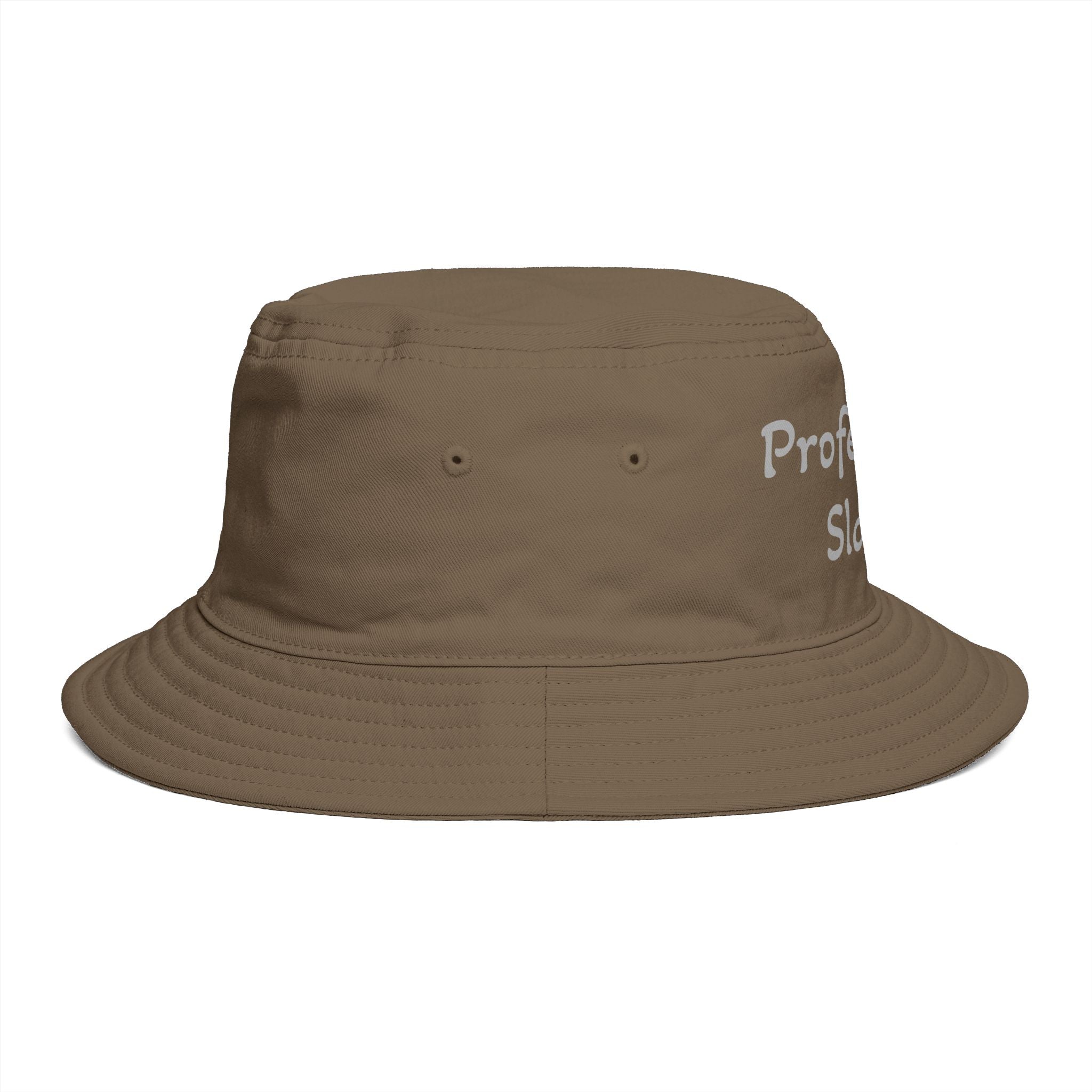 Professional Slacker Bucket Hat — Funny Casual Brim Hat for Laid-Back Style