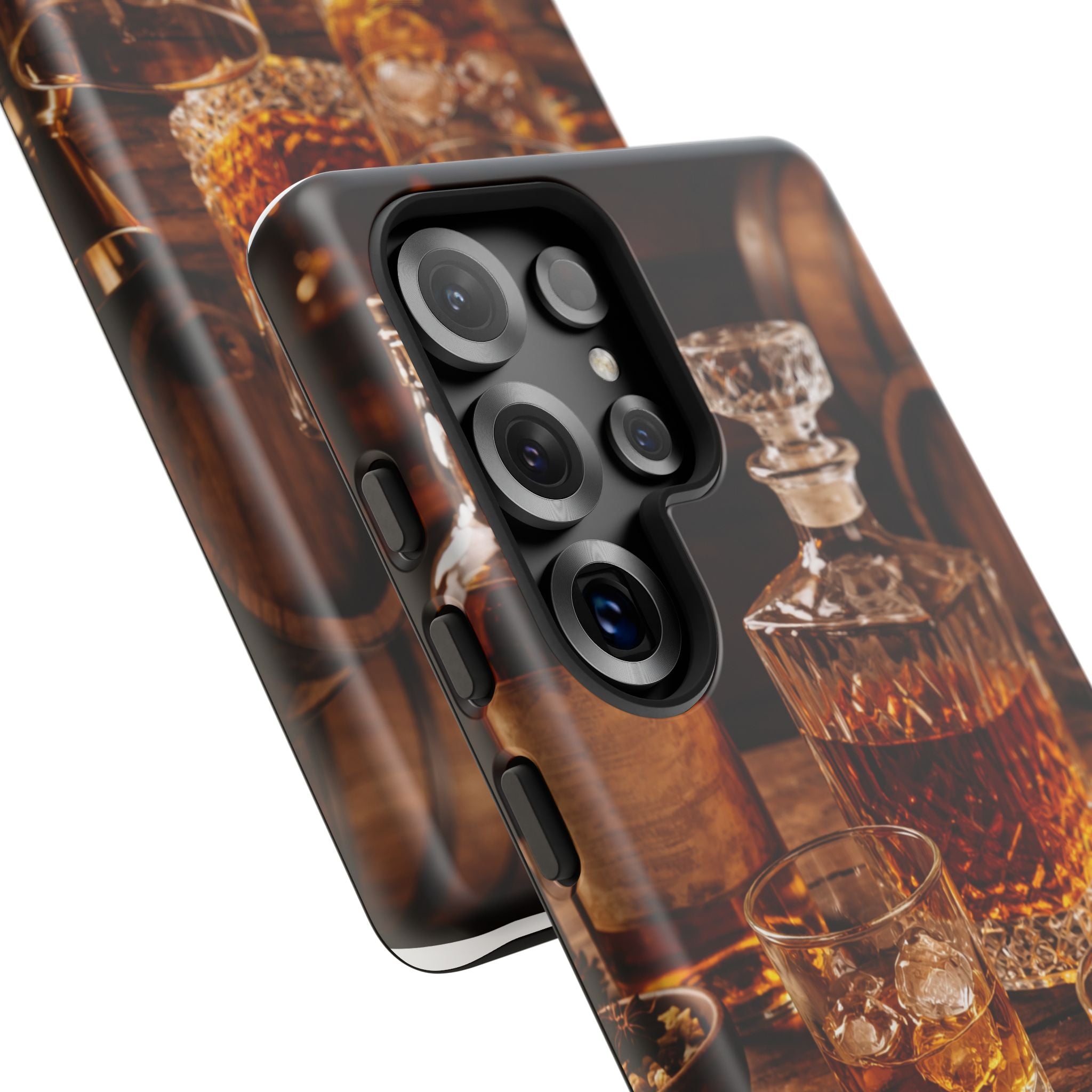 Whiskey Decanter Phone Case — Vintage Bar Spirits Protective Tough Case