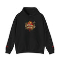 Amor Fati Flaming Heart Hoodie — Tattoo-Style Motivational Pullover