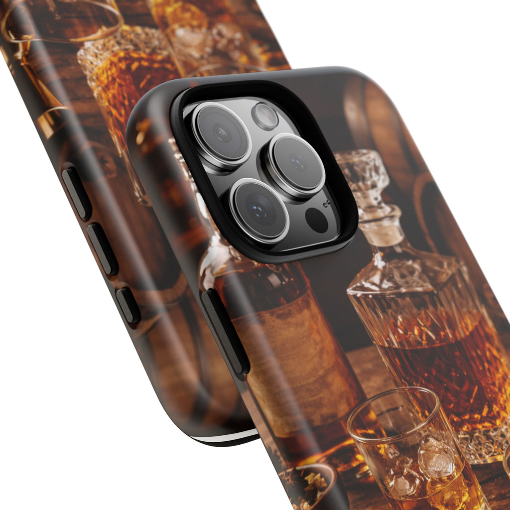 Whiskey Decanter Phone Case — Vintage Bar Spirits Protective Tough Case