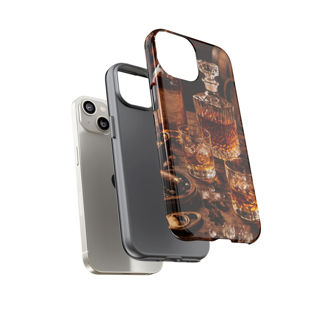 Whiskey Decanter Phone Case — Vintage Bar Spirits Protective Tough Case