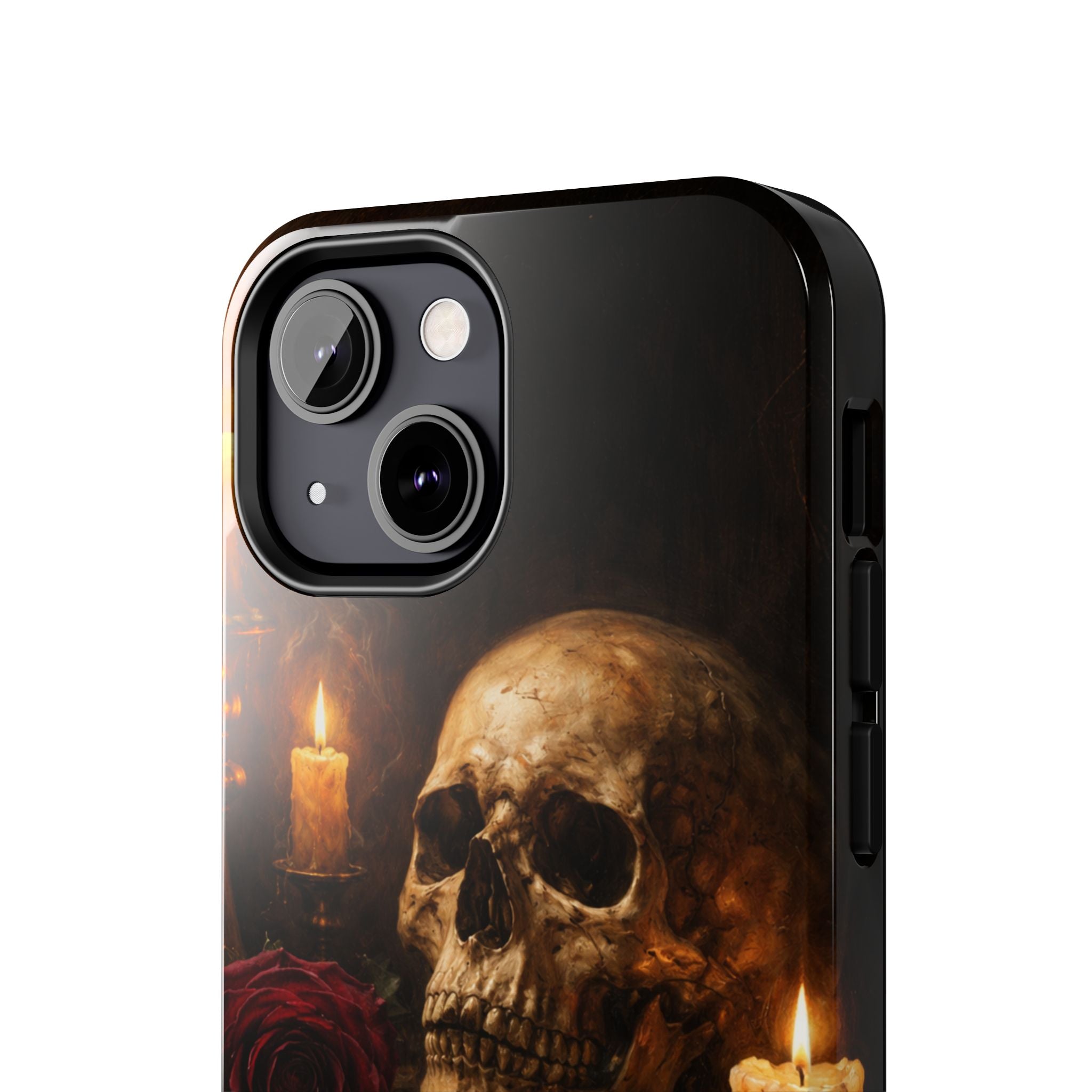Skull & Candle Tough Phone Case — Memento Mori Protective Cover