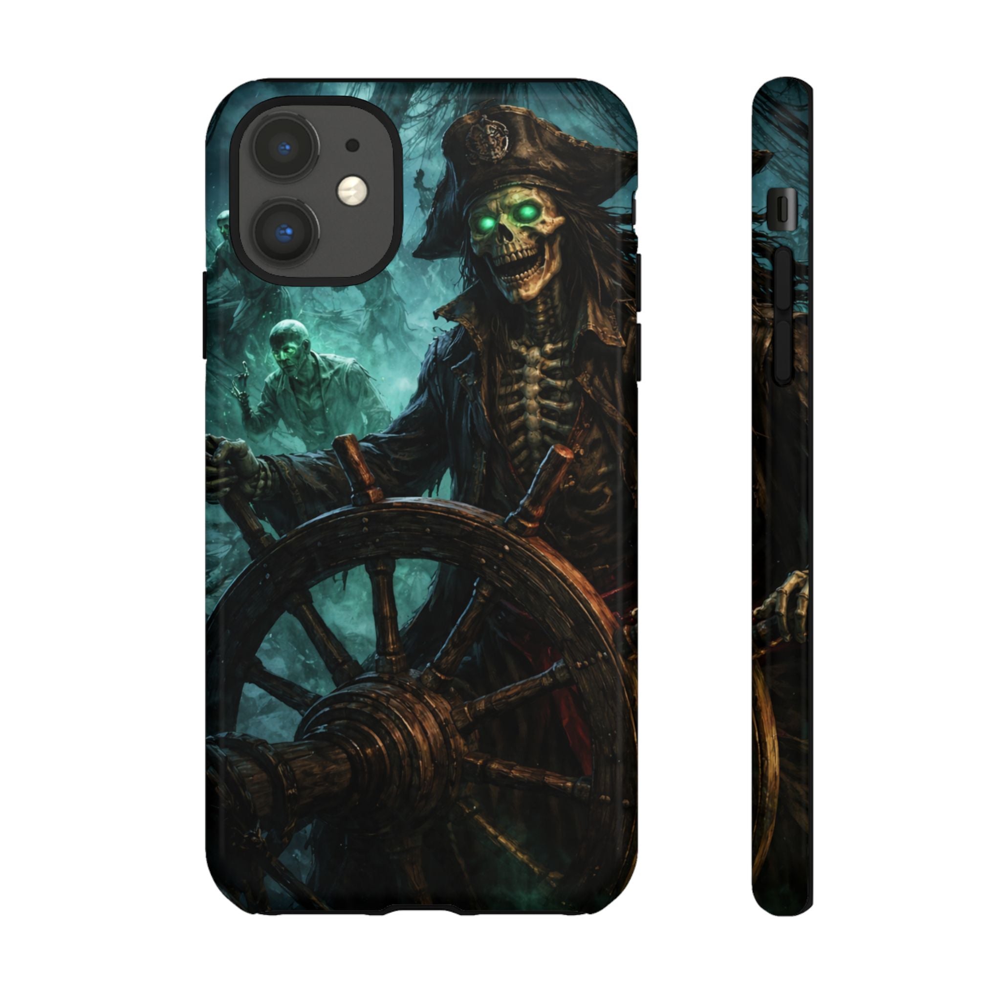 Pirate Skeleton Phone Case — Haunted Ship Captain iPhone Cover