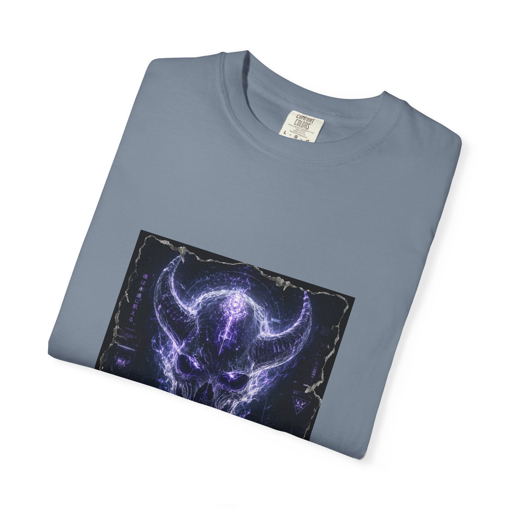Ethereal Demon Skull T-Shirt — Cyber Goth Graphic Tee