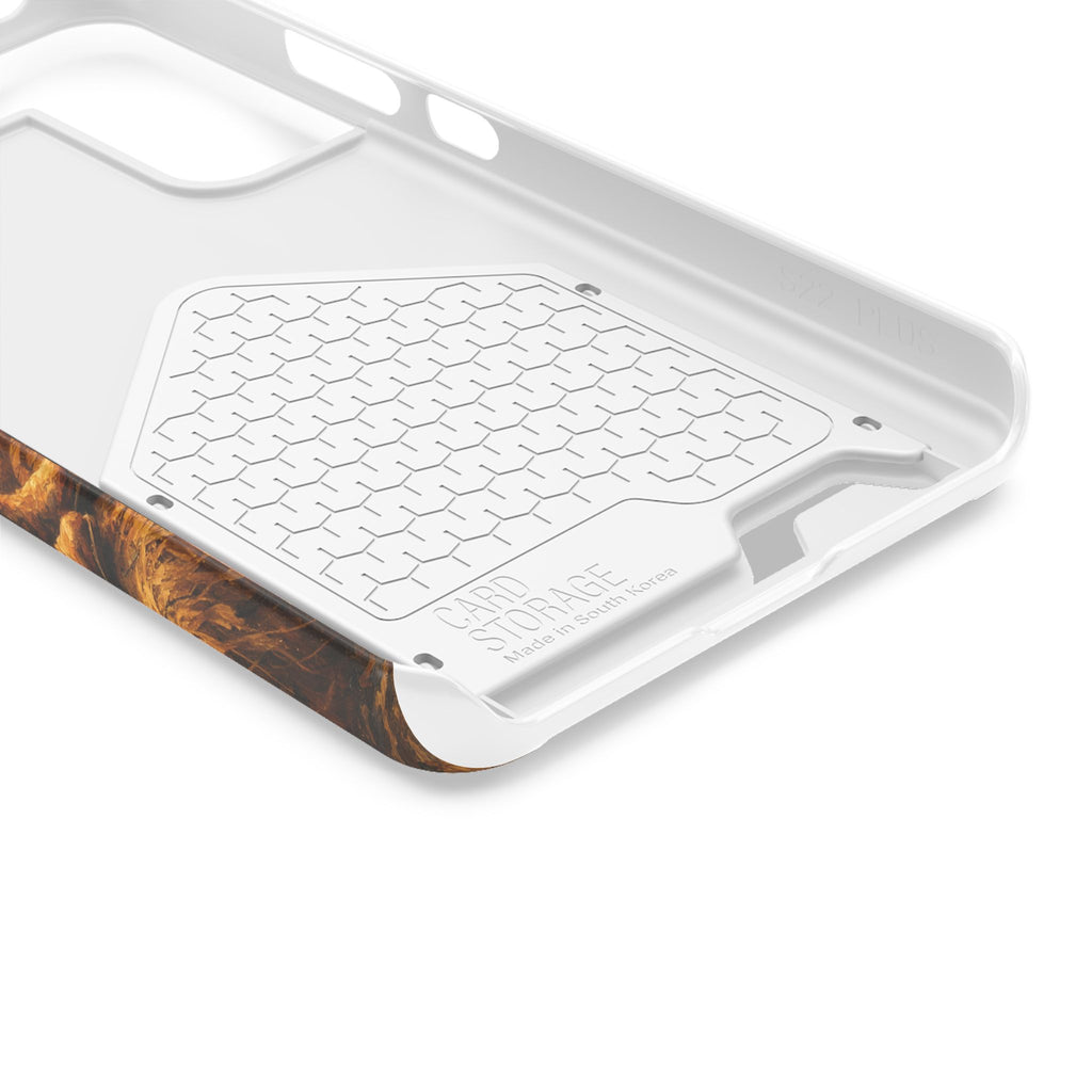 Country Music Guitar Phone Case with Card Holder — Rustic Concert Scene