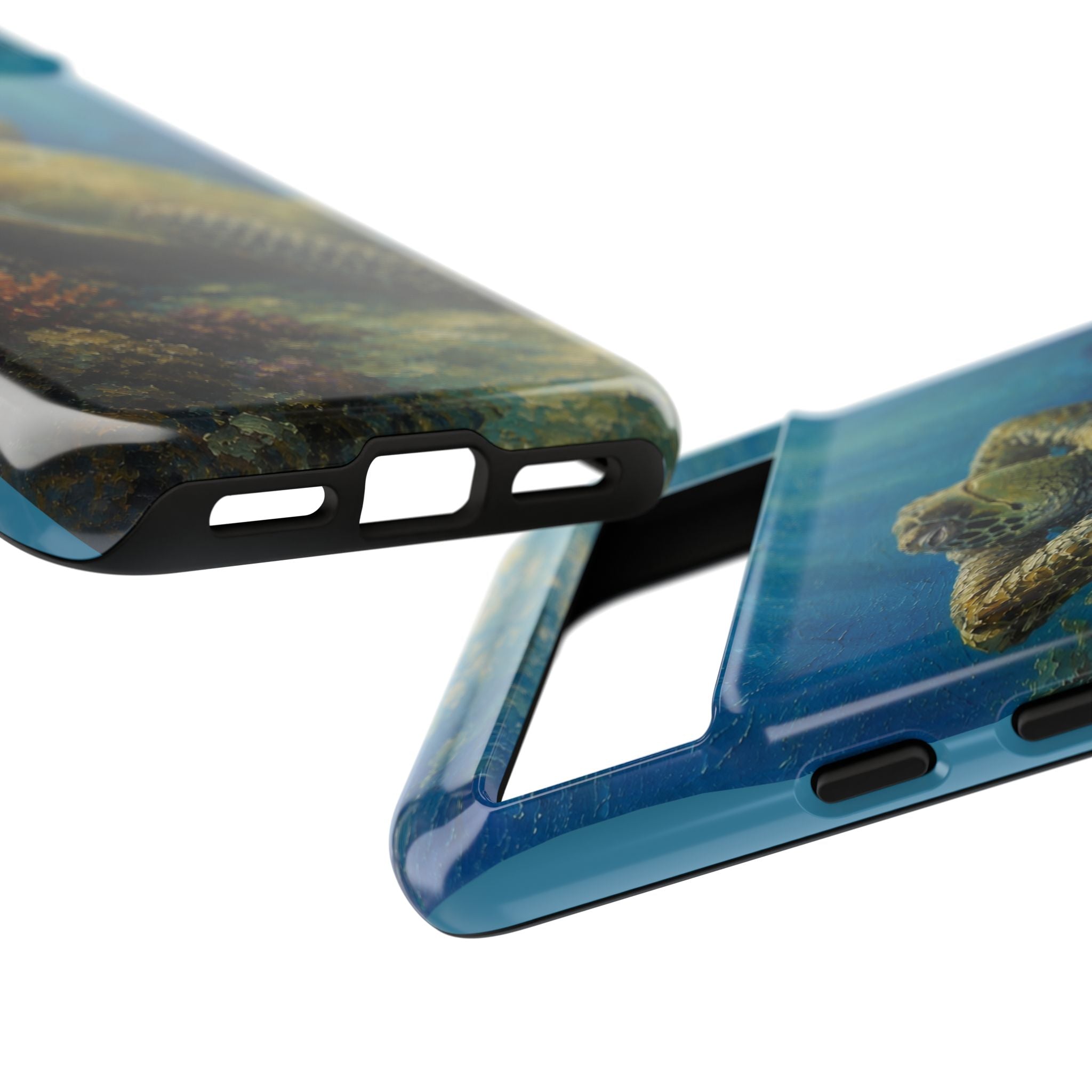 Sea Turtle Relaxation Phone Case — Ocean Underwater Art Protective Tough Case