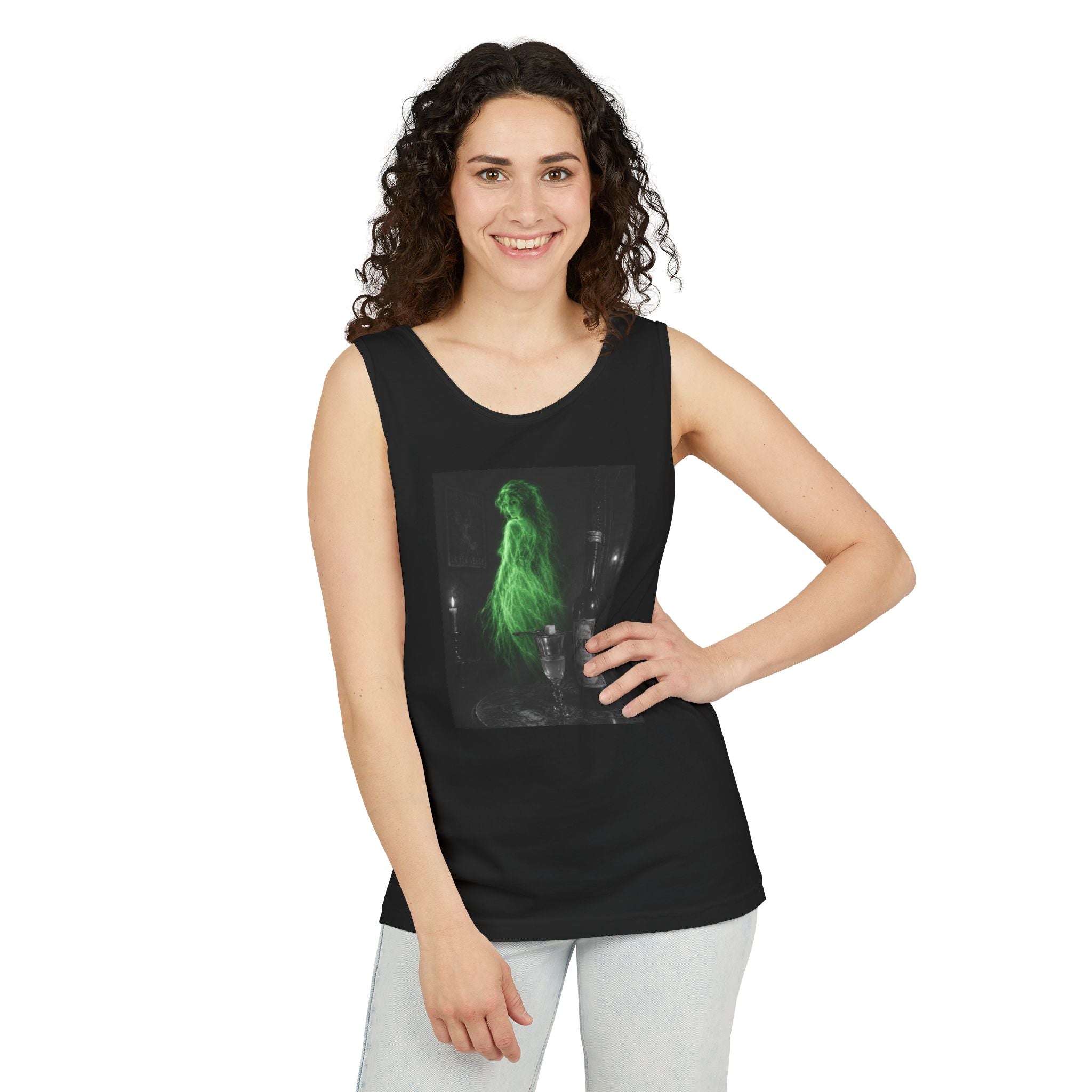 Haunted Green Fairy Tank Top — Ghostly La Fee Verte Barroom Photo Print