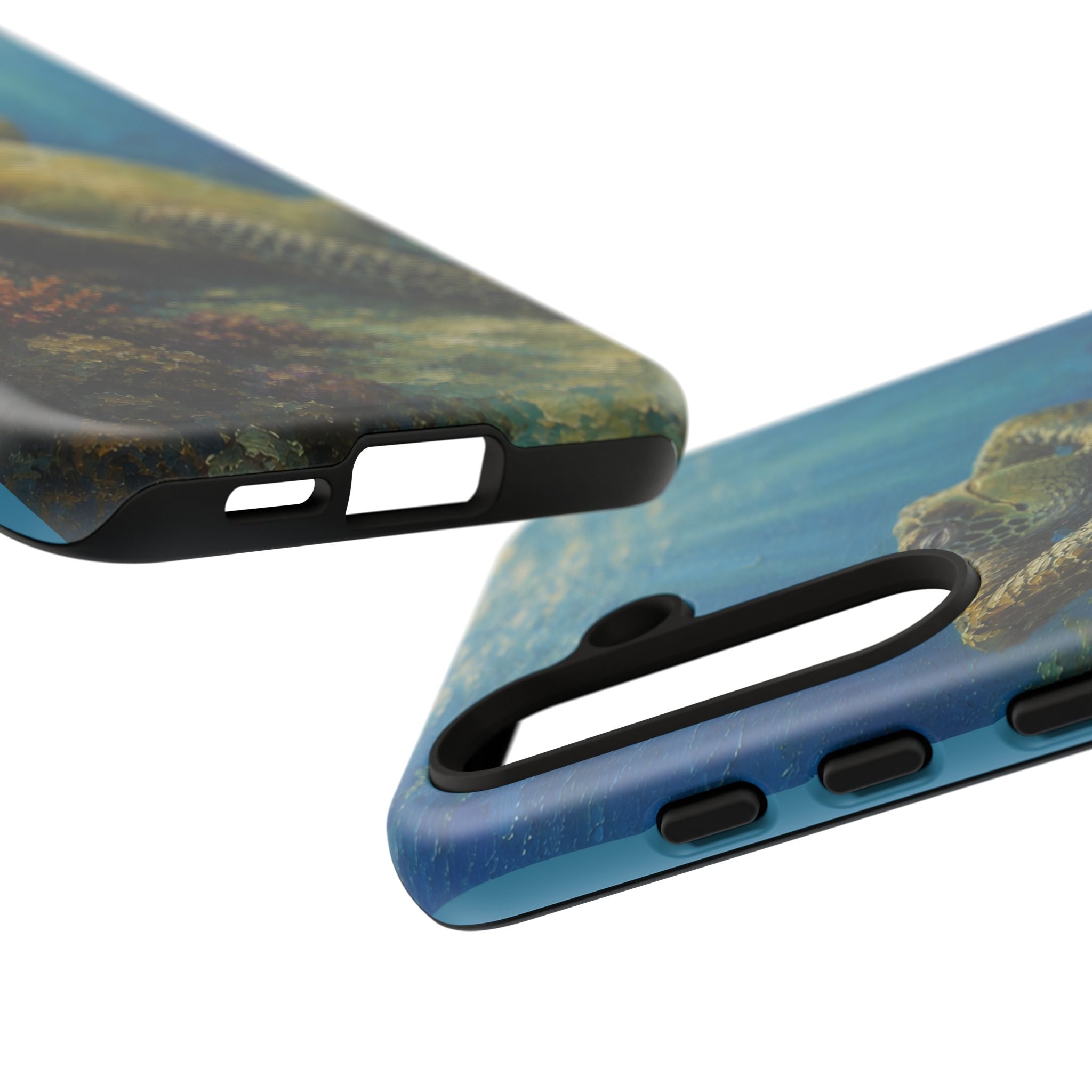 Sea Turtle Relaxation Phone Case — Ocean Underwater Art Protective Tough Case