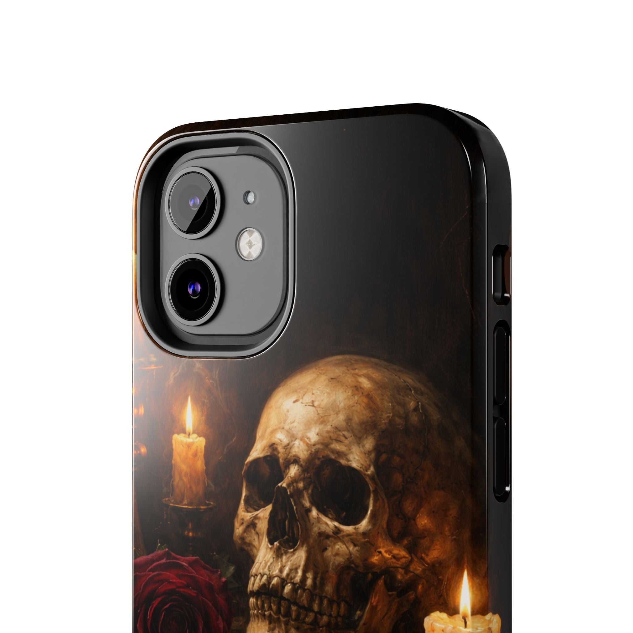 Skull & Candle Tough Phone Case — Memento Mori Protective Cover