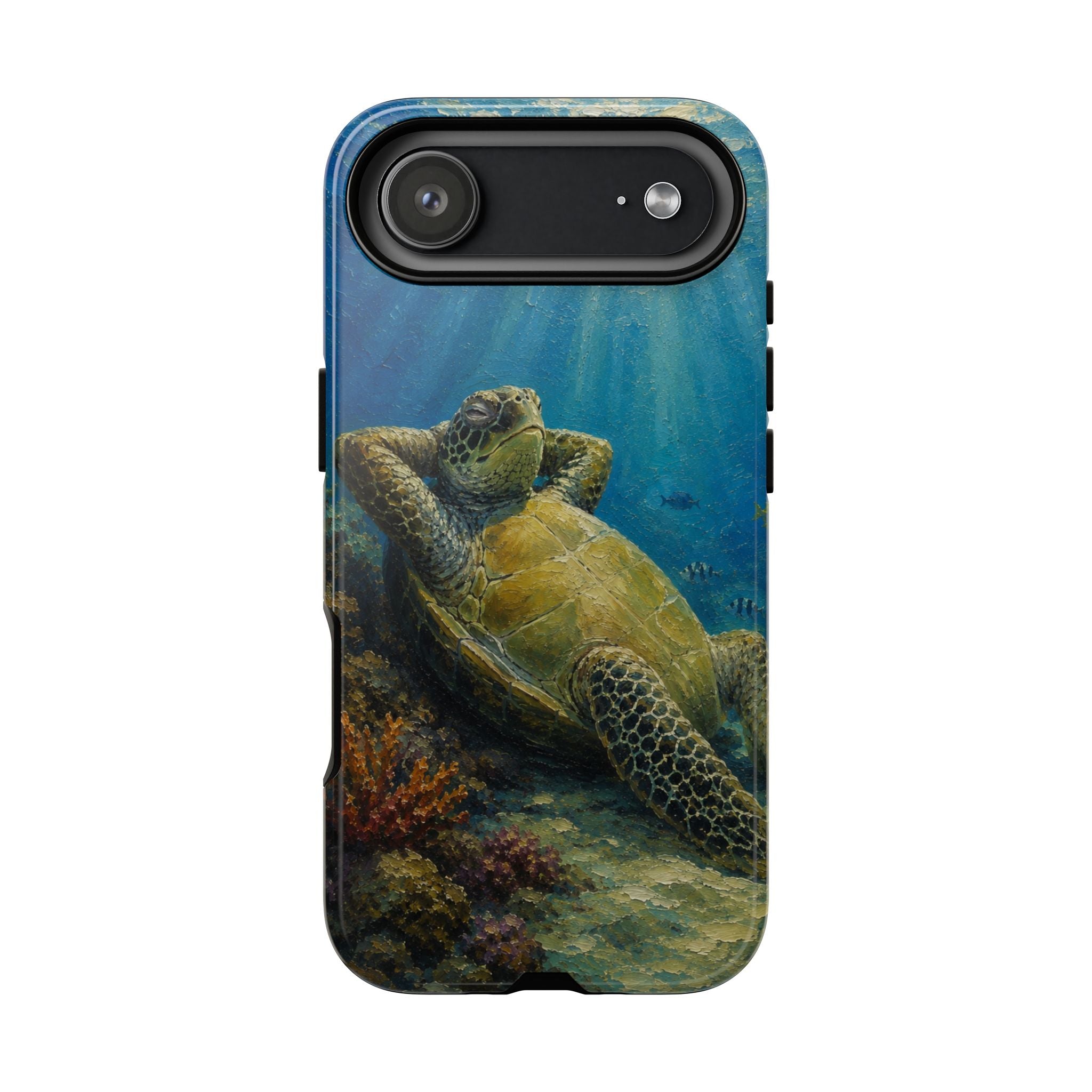 Sea Turtle Relaxation Phone Case — Ocean Underwater Art Protective Tough Case