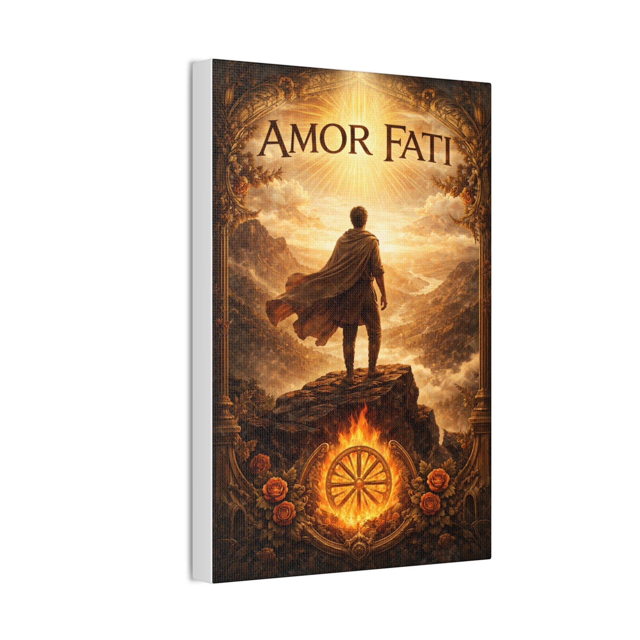 Amor Fati Canvas Wall Art — Stoic Journey Inspirational Print