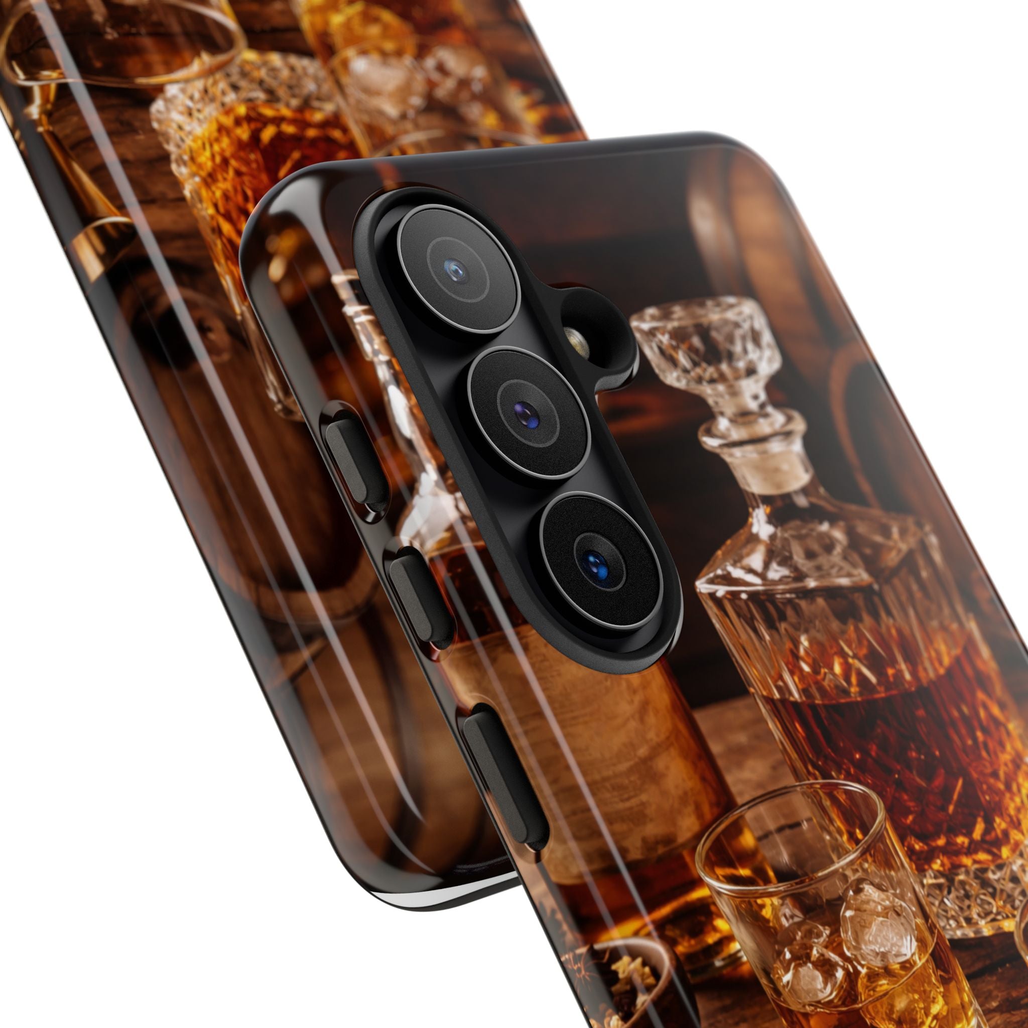 Whiskey Decanter Phone Case — Vintage Bar Spirits Protective Tough Case