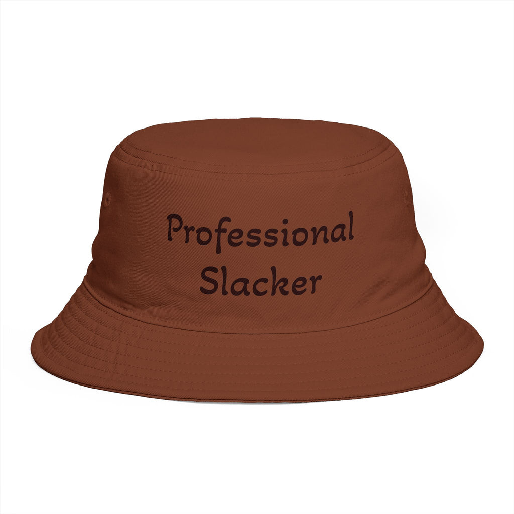 Professional Slacker Bucket Hat — Funny Casual Brim Hat for Laid-Back Style