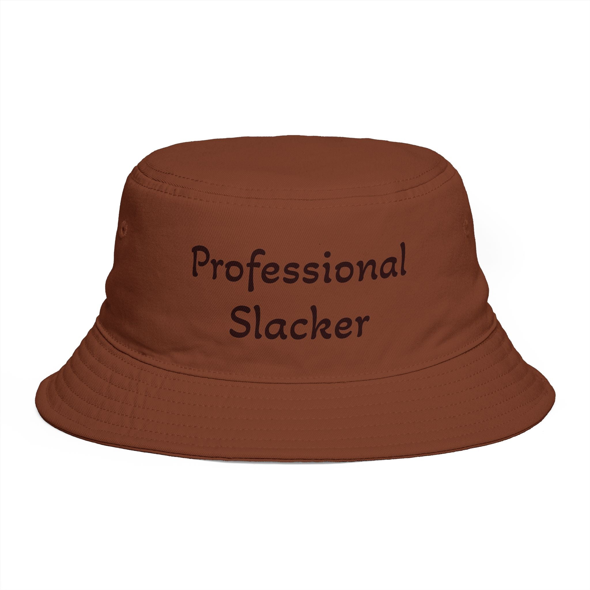 Professional Slacker Bucket Hat — Funny Casual Brim Hat for Laid-Back Style