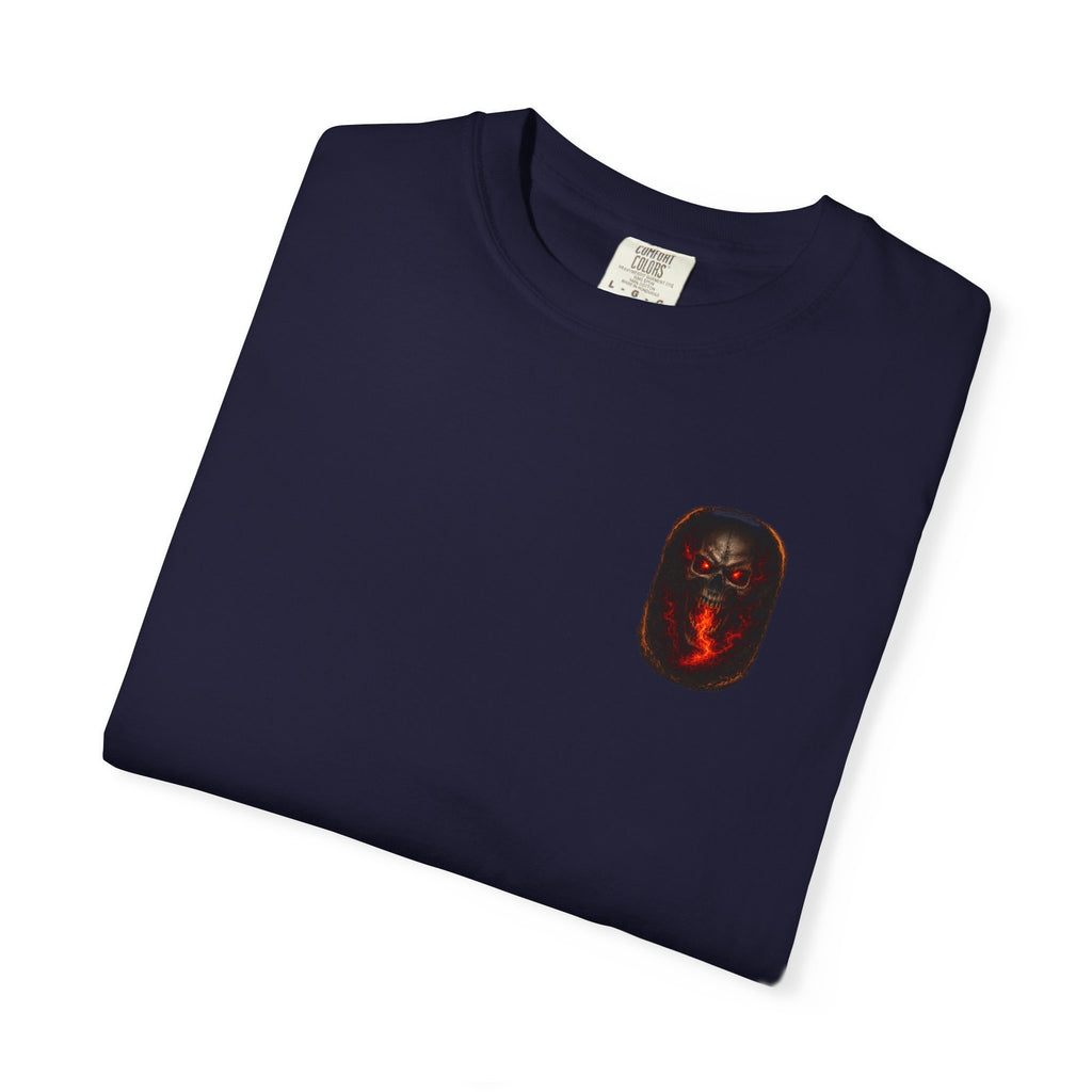 Premium Devil's Reject Skull T-Shirt — Flaming Skull Graphic Tee