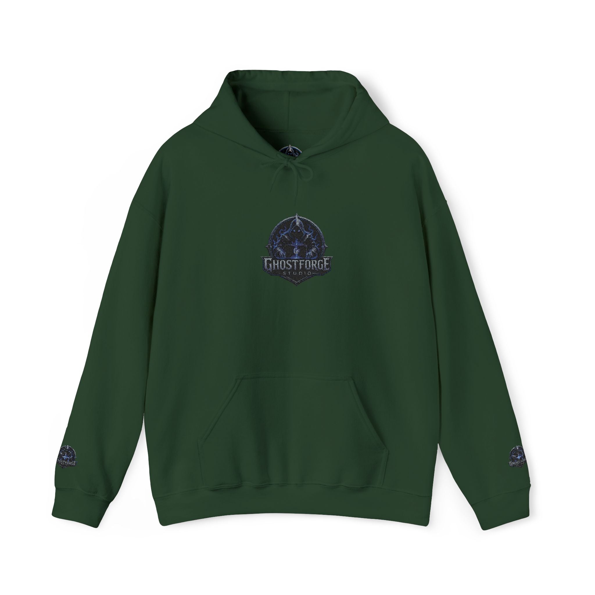 GhostForge Logo Hoodie — Graphic Wraith Hooded Sweatshirt