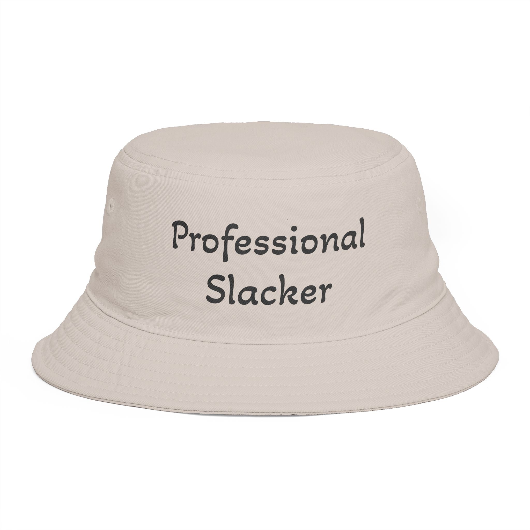 Professional Slacker Bucket Hat — Funny Casual Brim Hat for Laid-Back Style