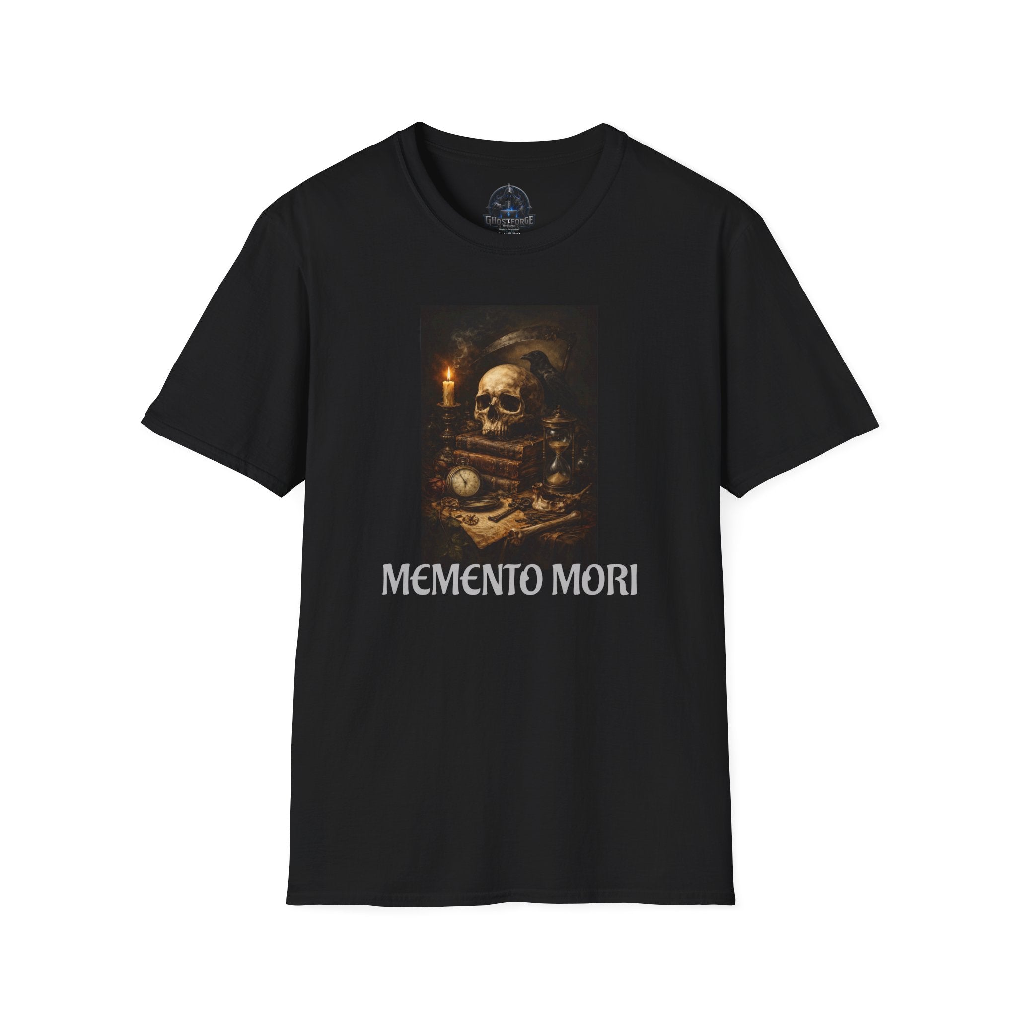 Memento Mori Skull T-Shirt — Vintage Vanitas Art Tee