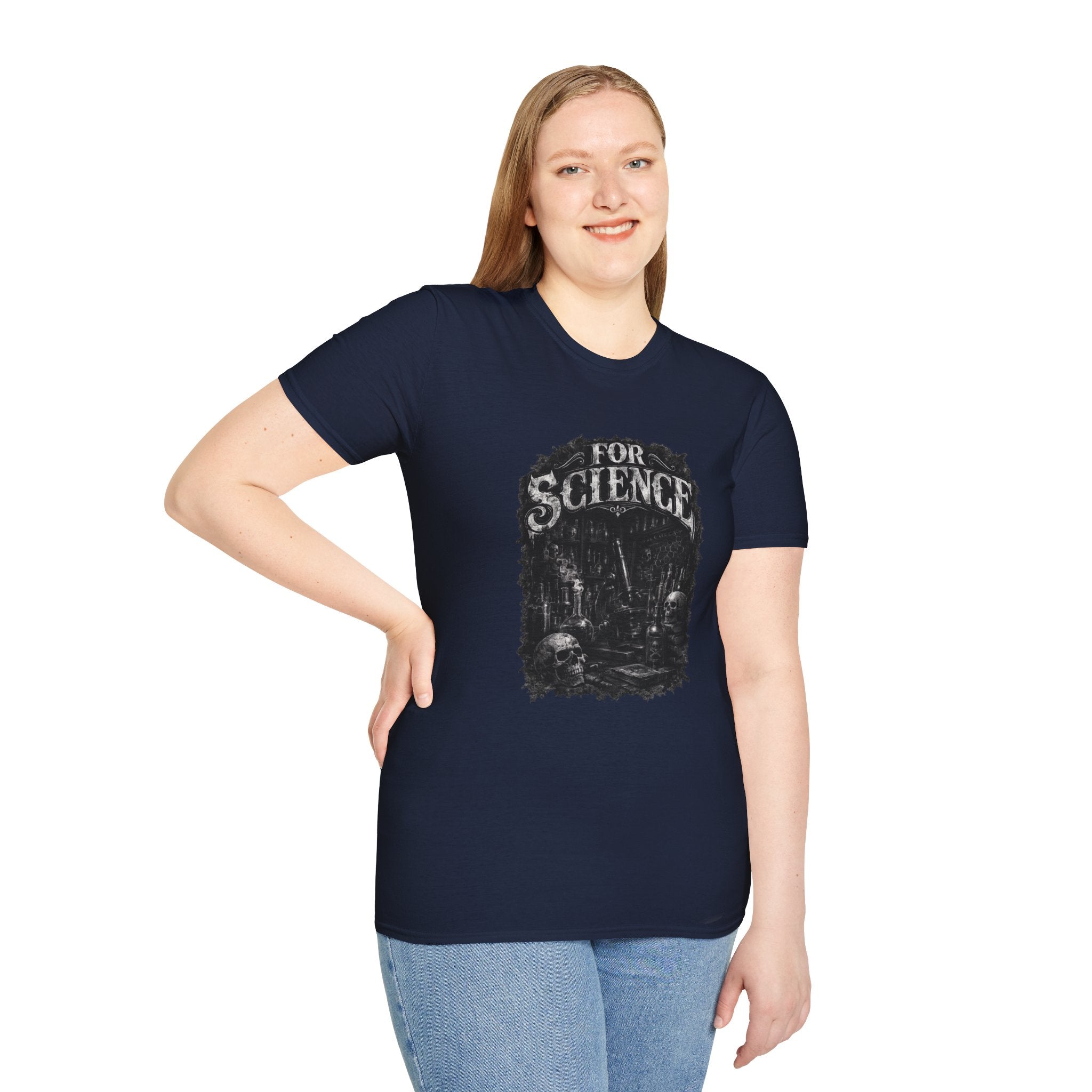 For Science T-Shirt — Dark Vintage Science Graphic Tee