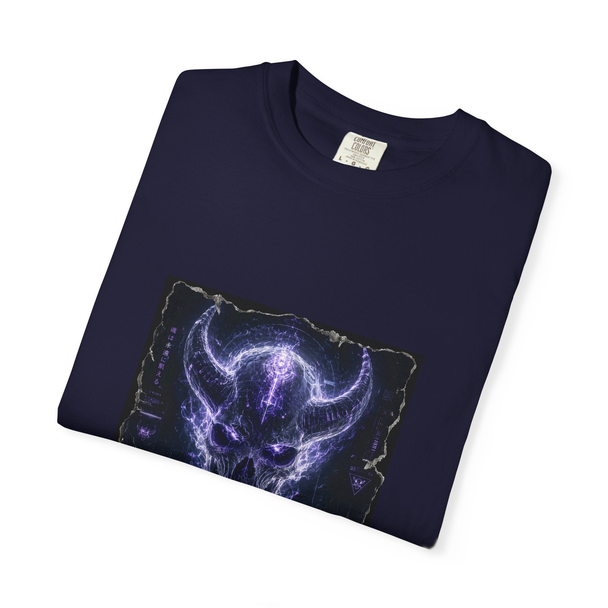 Ethereal Demon Skull T-Shirt — Cyber Goth Graphic Tee