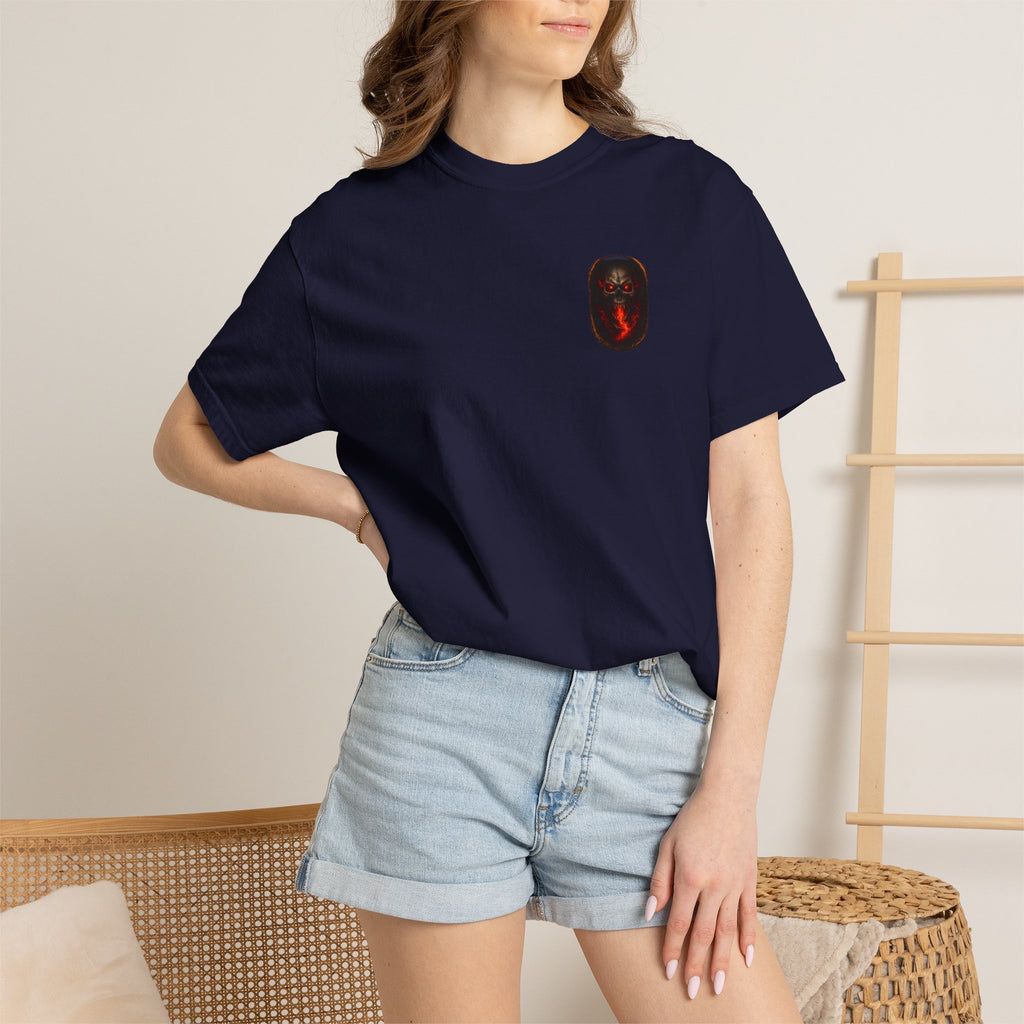 Premium Devil's Reject Skull T-Shirt — Flaming Skull Graphic Tee