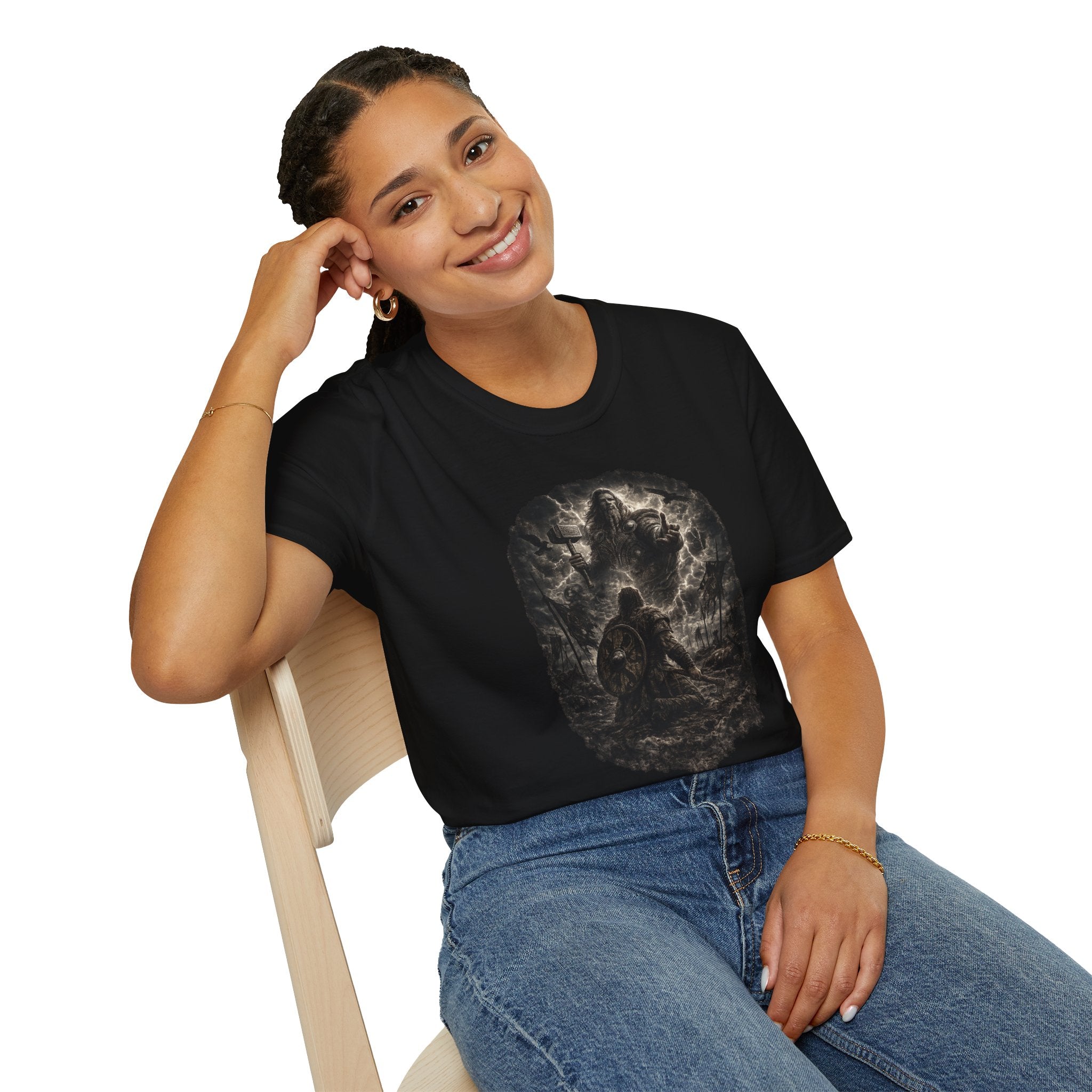 Viking Warrior Thor T-Shirt — Norse Mythology Graphic Tee