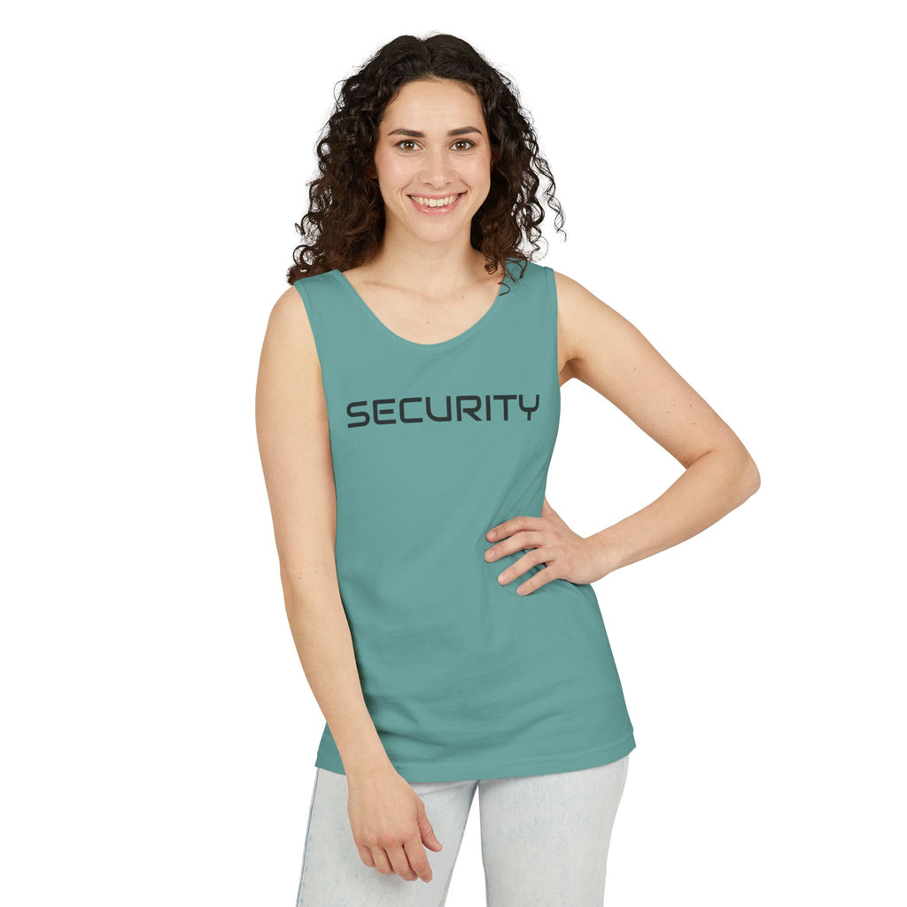 SECURITY Graphic Tank Top — Bold 'SECURITY' Streetwear Muscle Tee